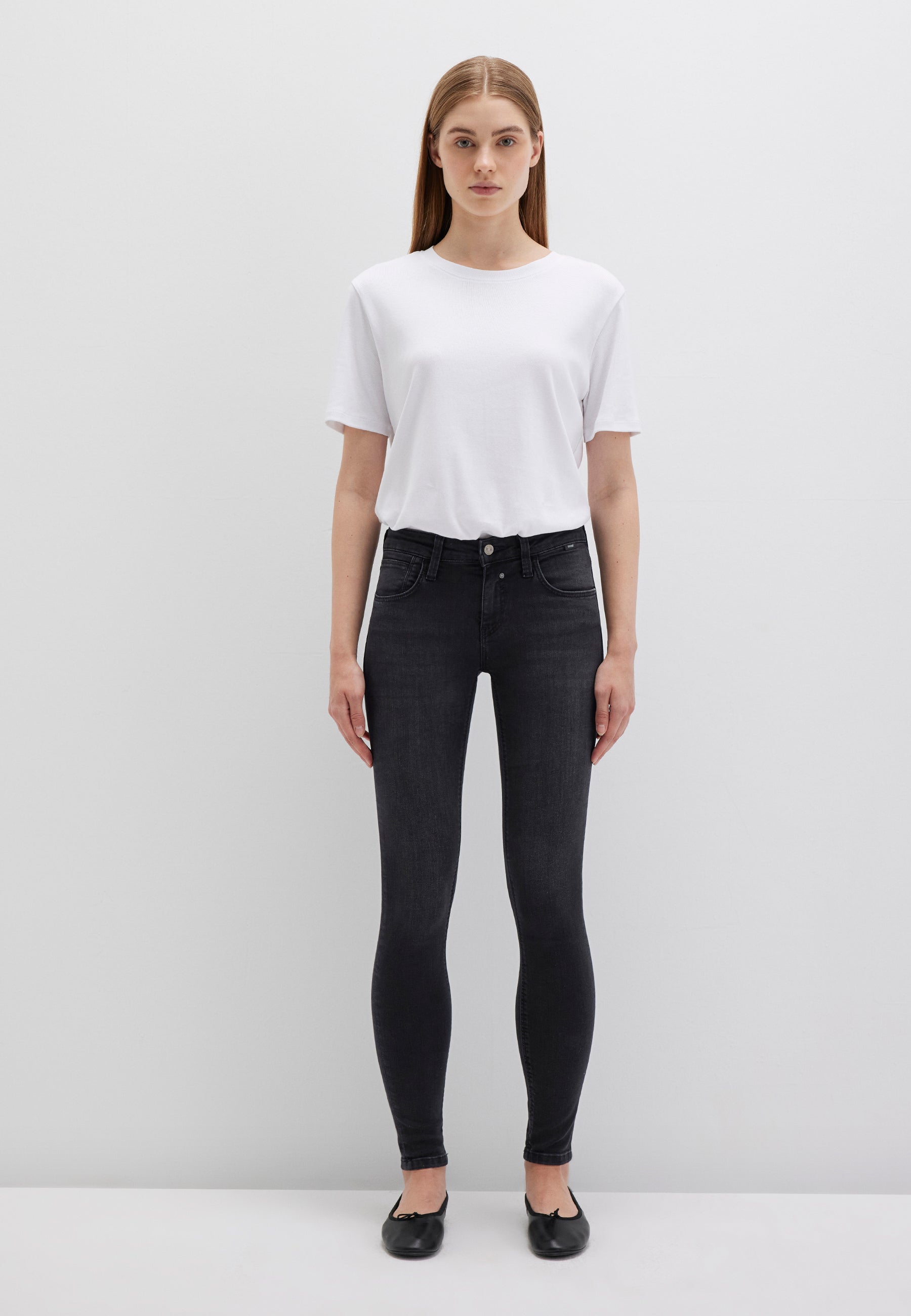 Adriana en smoke brushed stretch jeans Mavi