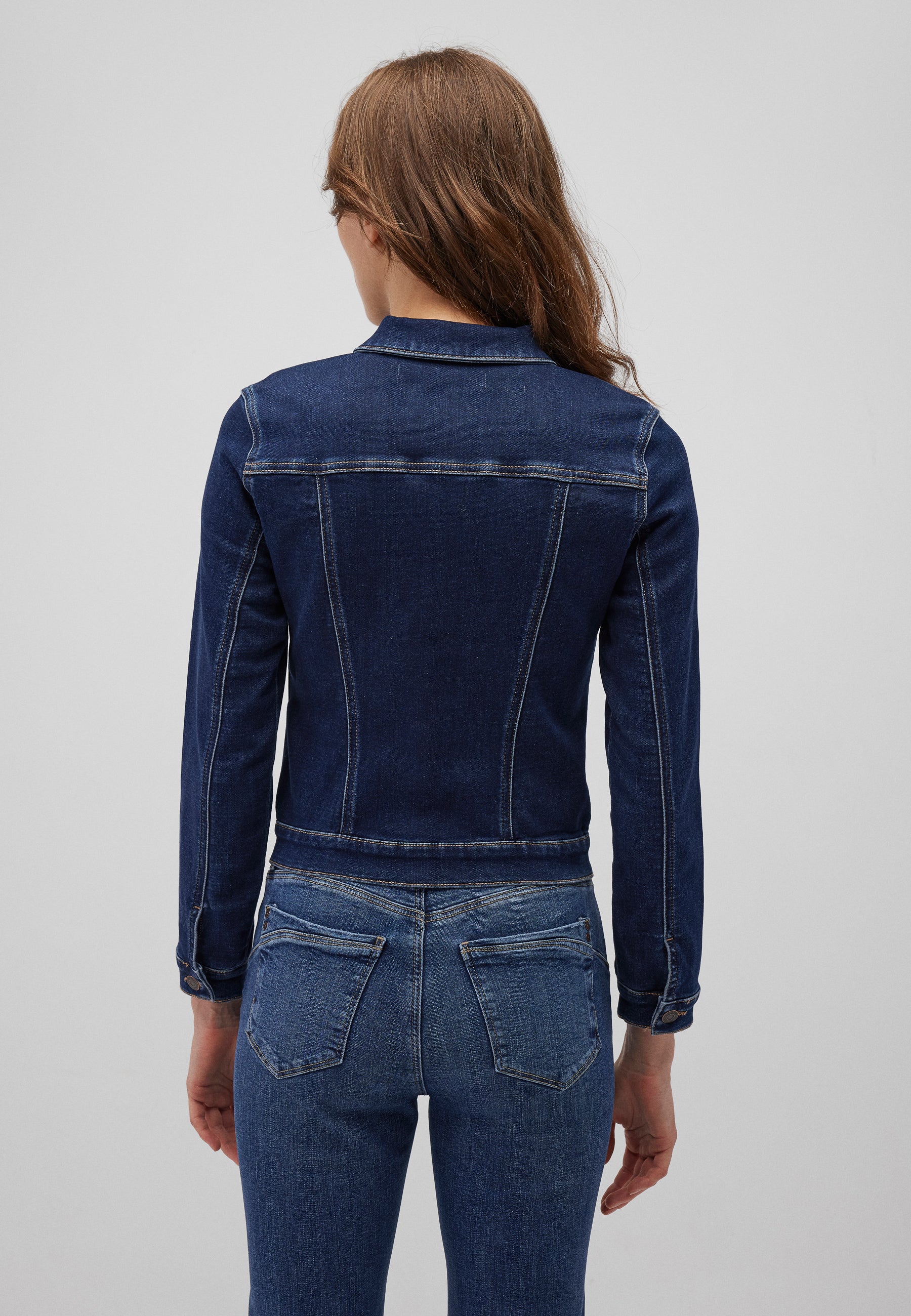 Daisy in Ink Shaded Sporty Vestes Mavi