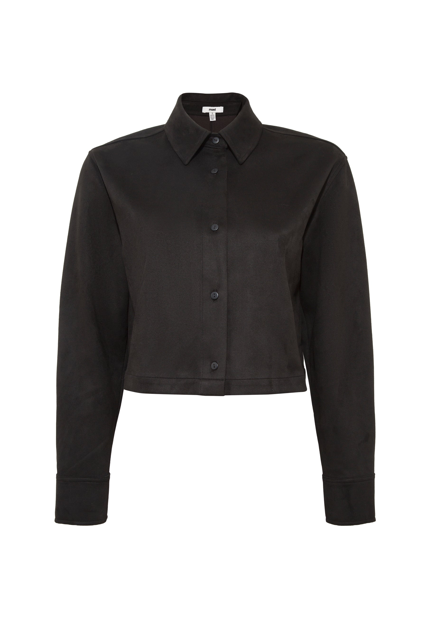 Long Sleeve Woven Shirt in Black Chemises Mavi