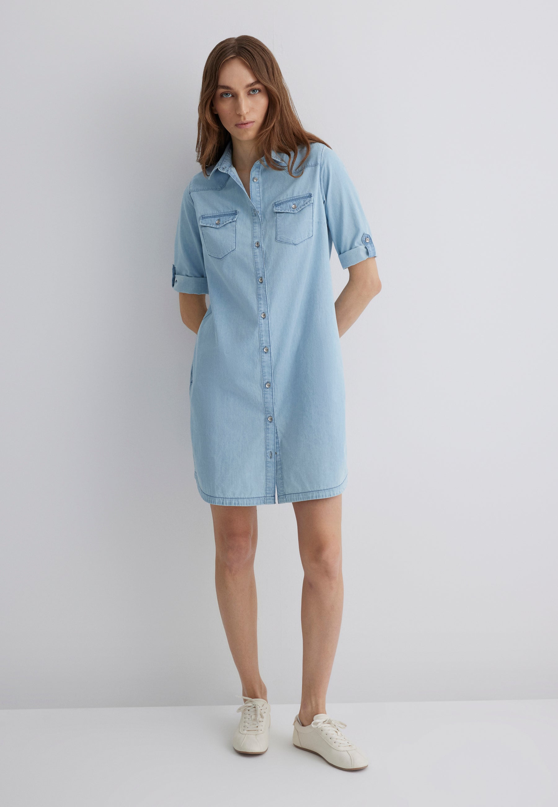 Lyra in Lt Blue Lt Denim Robes Mavi