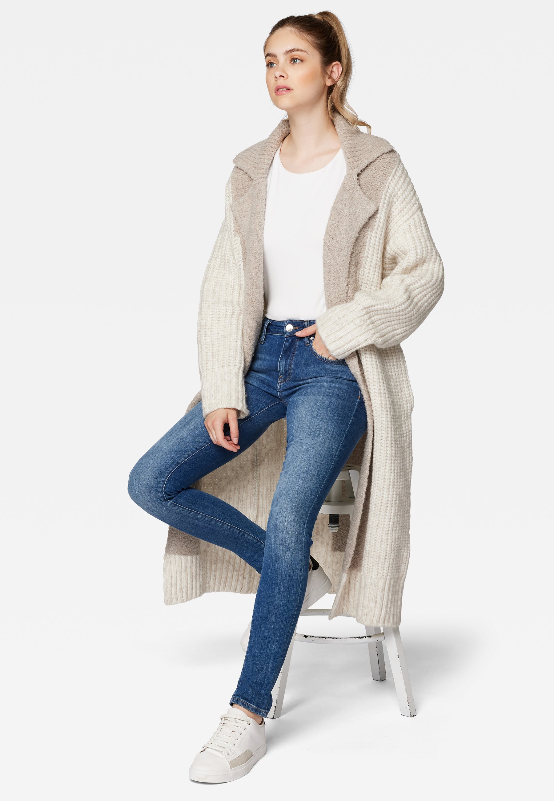 Cardigan in Pumice Stone Vestes Mavi