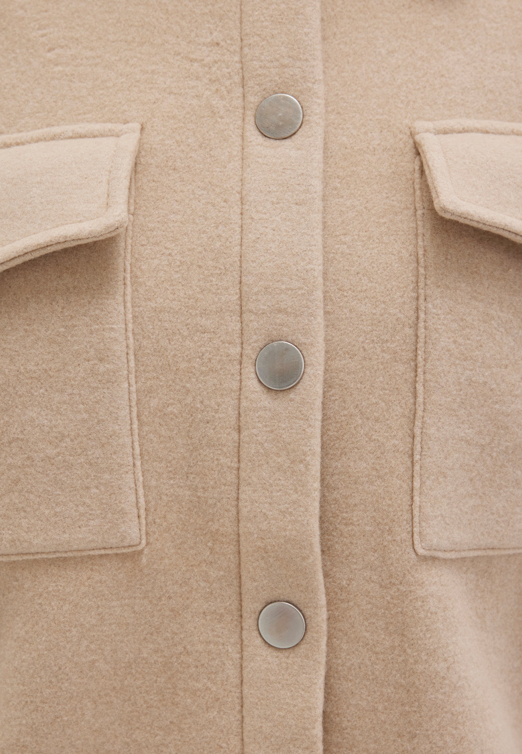 Sweatshirt Button in Cobblestone Melange Vestes Mavi
