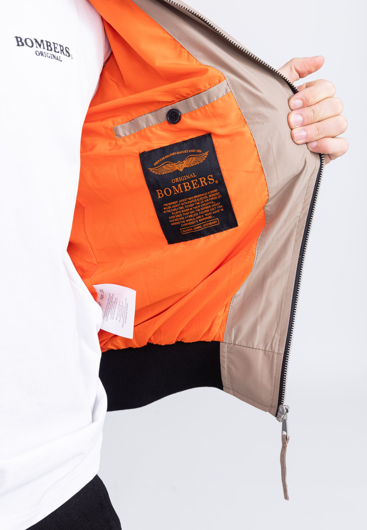MA1 M Bomber in Tan Vestes Bombers Original