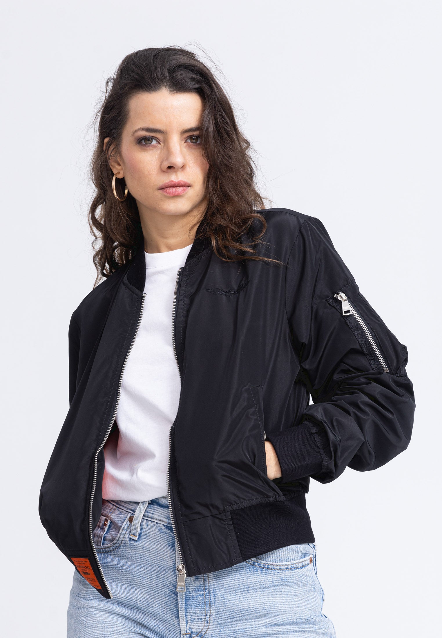 MA1 W Bomber in Black Vestes Bombers Original