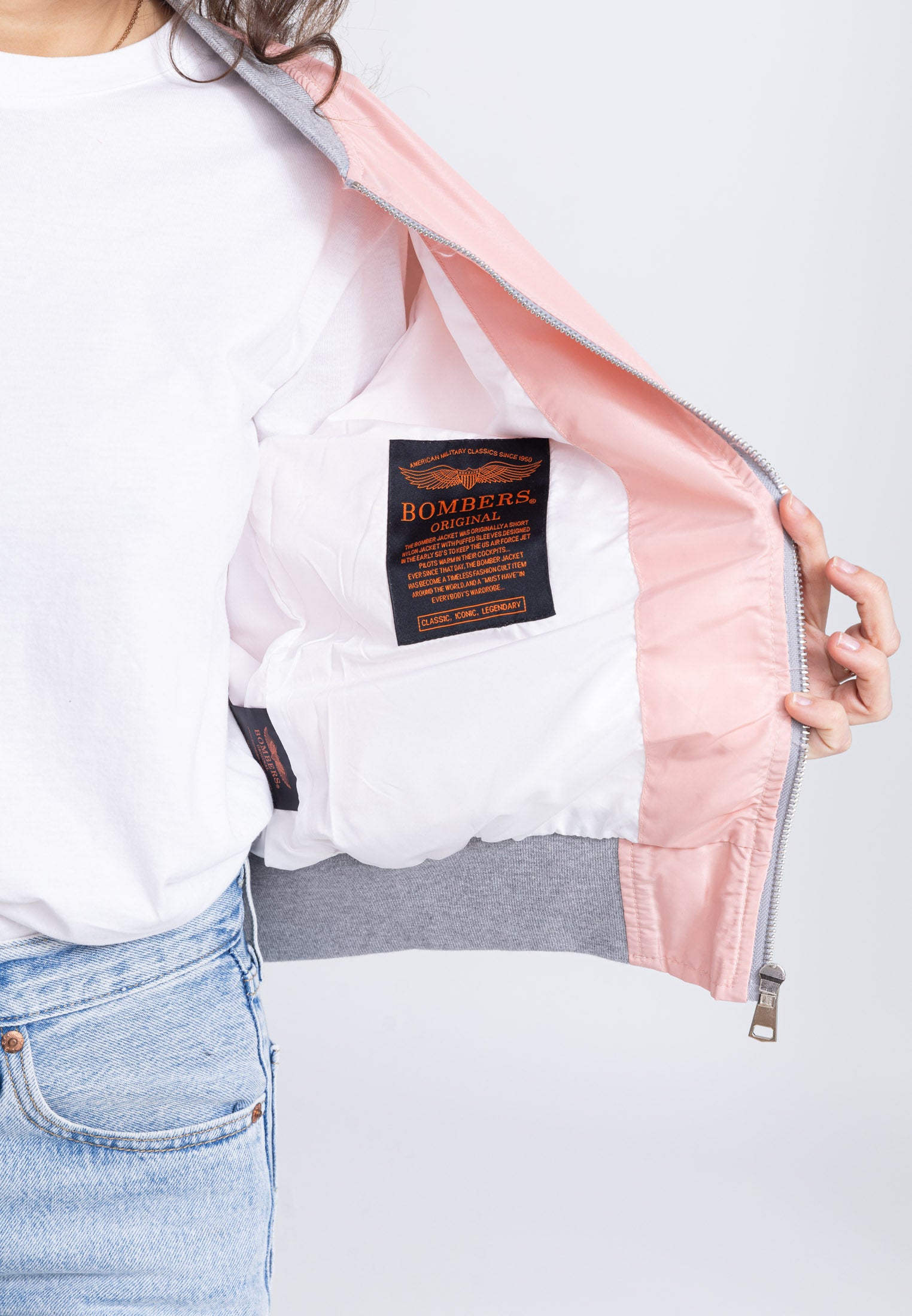 MA1 W Bomber in L.Pink Vestes Bombers Original