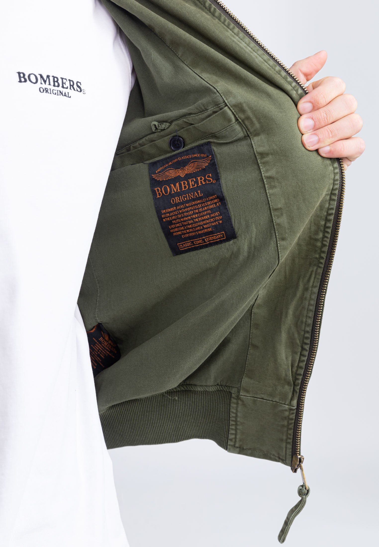 Mac M Bomber à Kaki Vestes Bombers Original