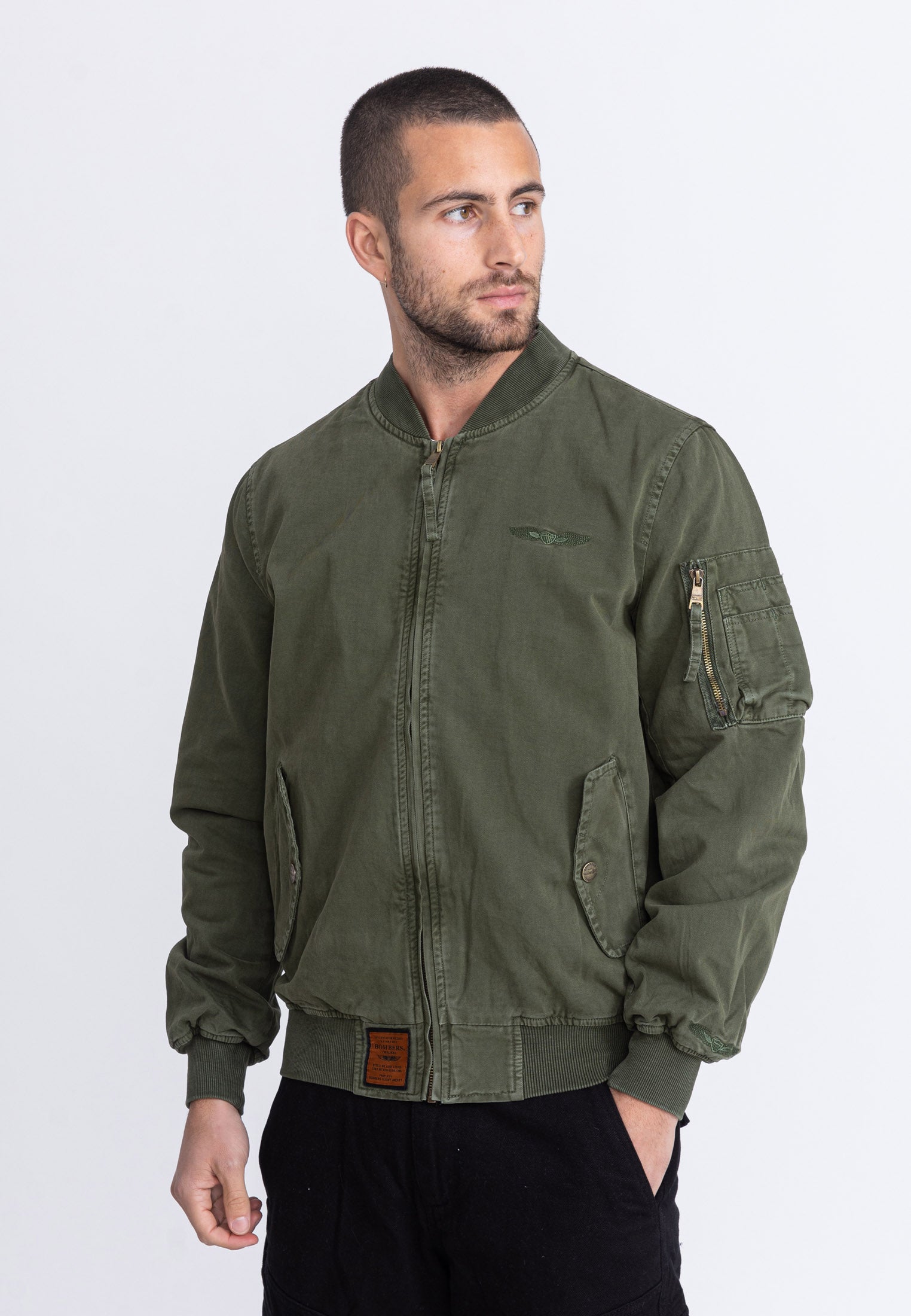 Mac M Bomber à Kaki Vestes Bombers Original