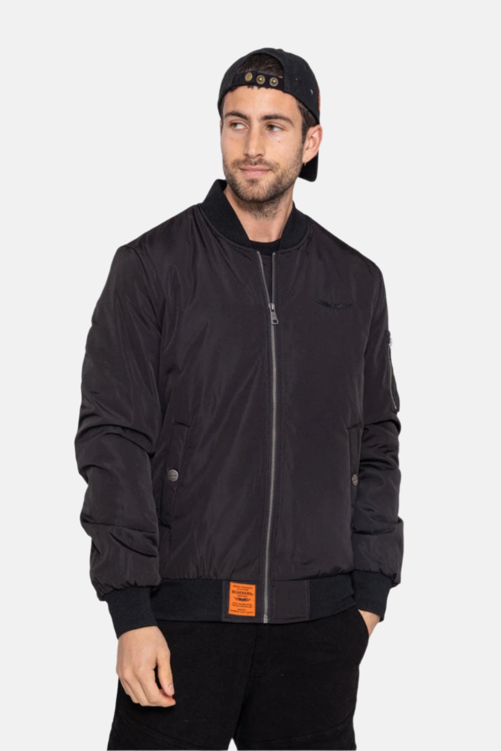 Max M Bomber à Vestes Noir Bombers Original