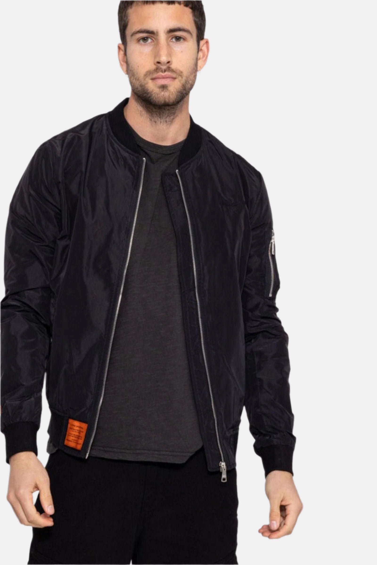 Max M Bomber à Vestes Noir Bombers Original