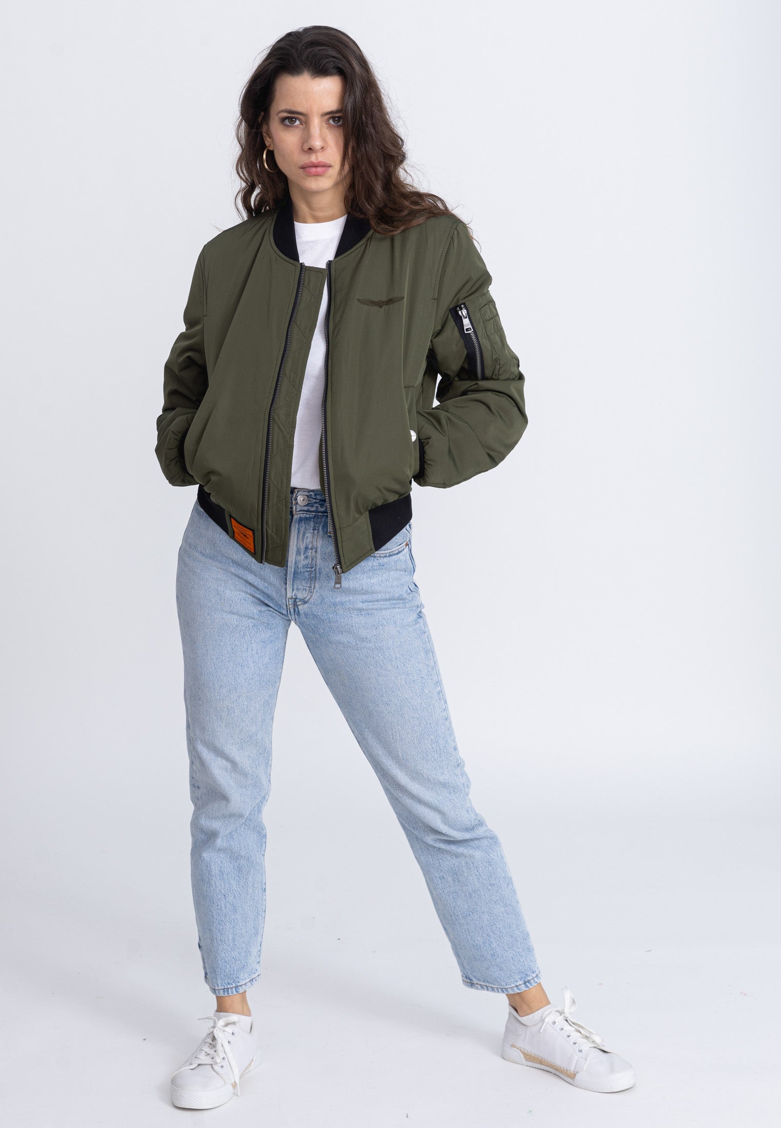 Max W Bomber dans Vestes Kaki Bombers Original