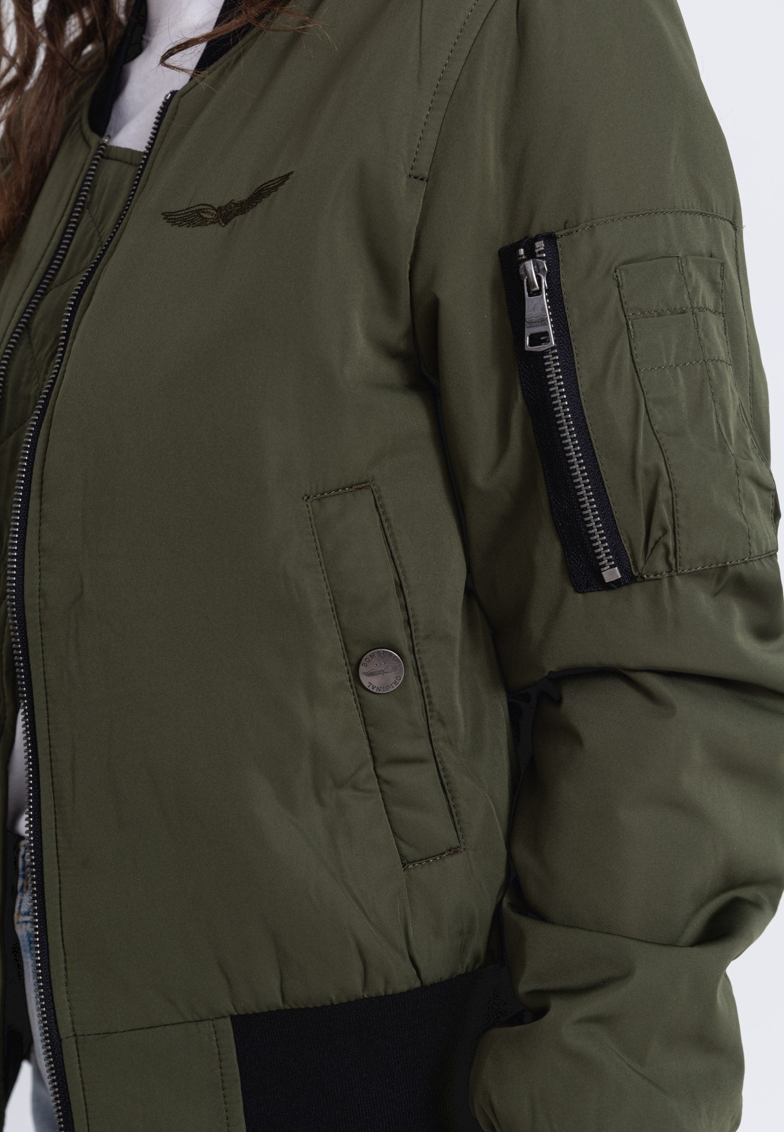Max W Bomber dans Vestes Kaki Bombers Original