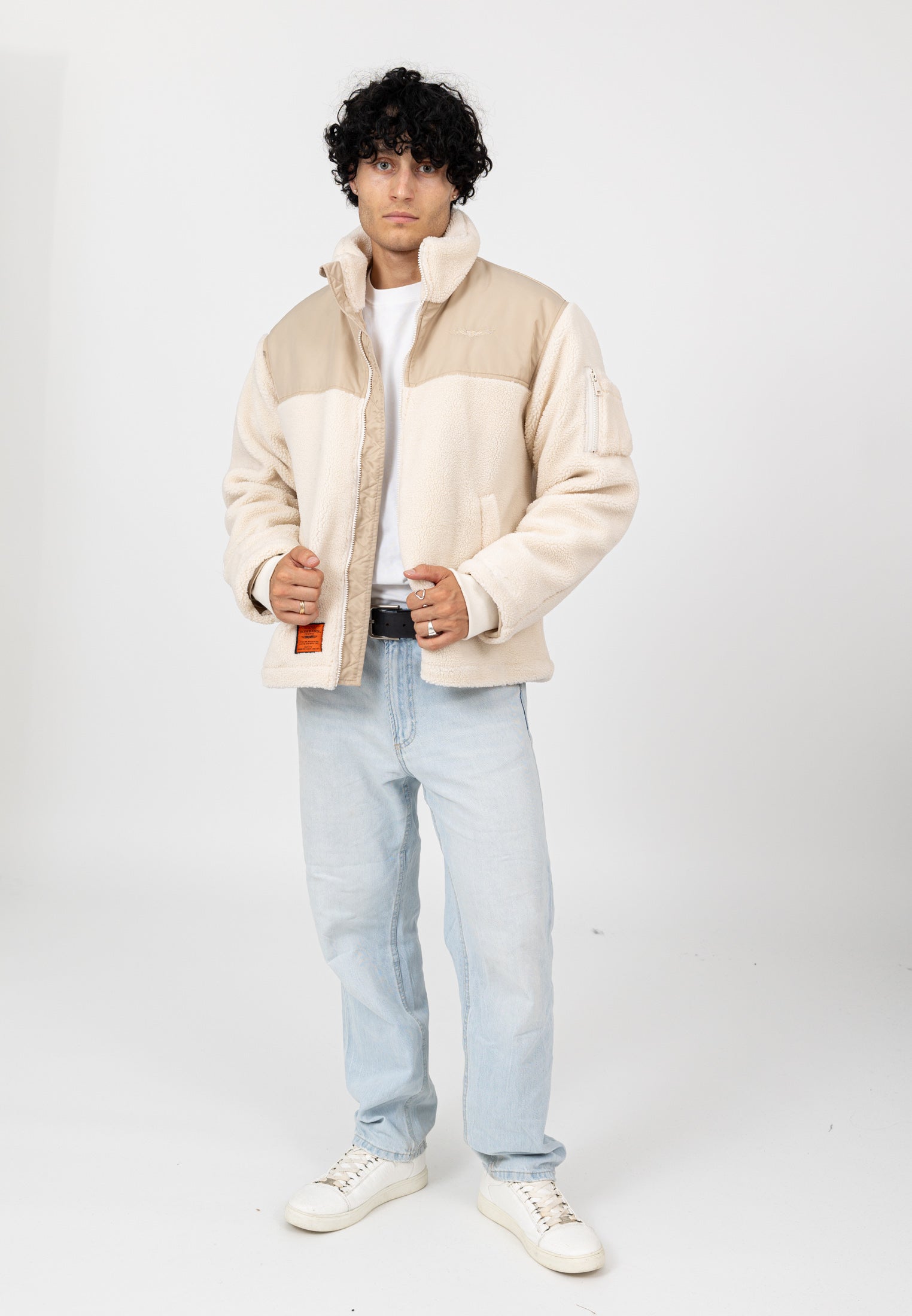 Moncton-M in Cream Vestes Bombers Original