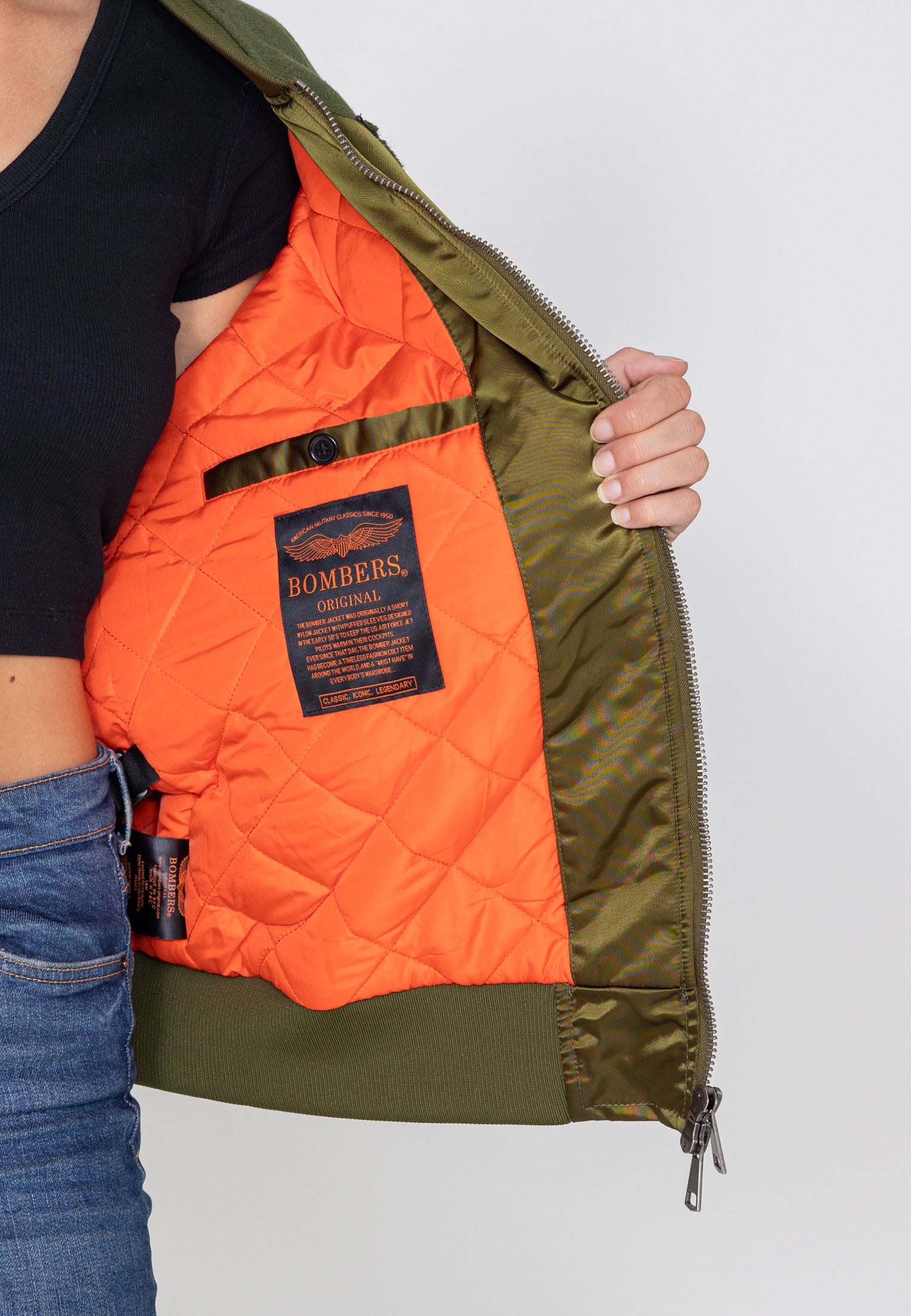 Blouson Nabari U Bomber en kaki Bombers Original