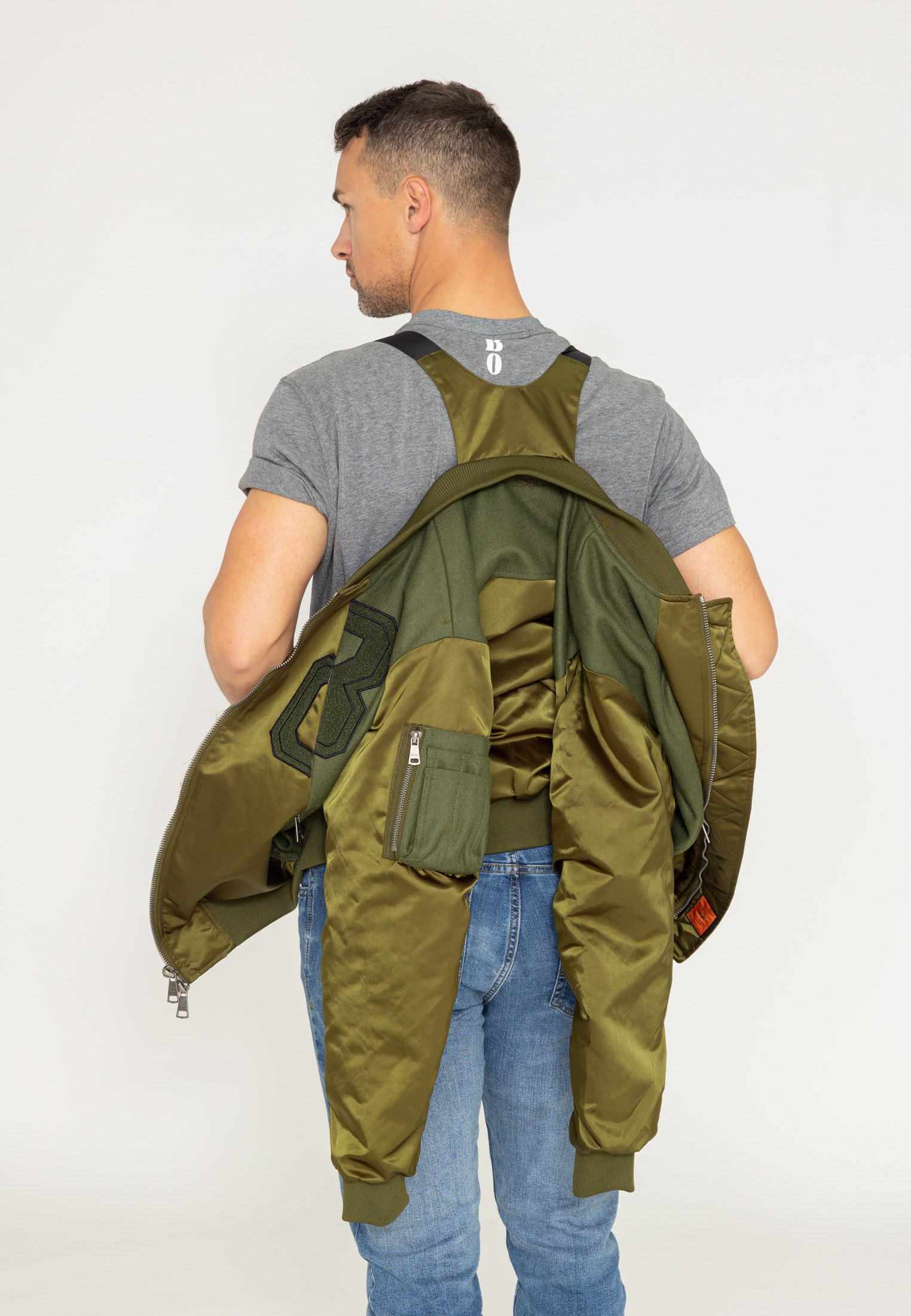 Blouson Nabari U Bomber en kaki Bombers Original
