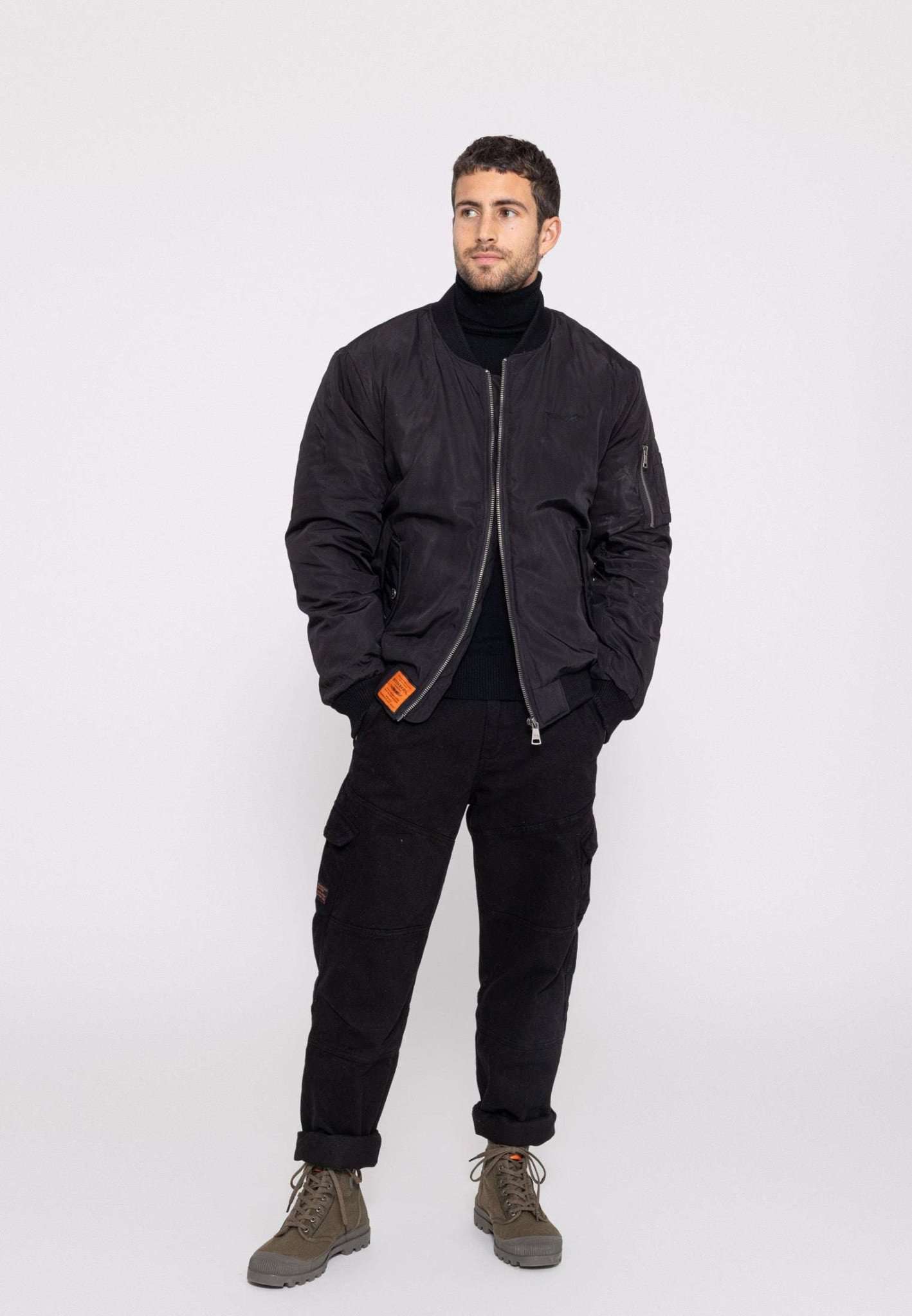 Veste bomber Original M à Black Vestes Bombers Original