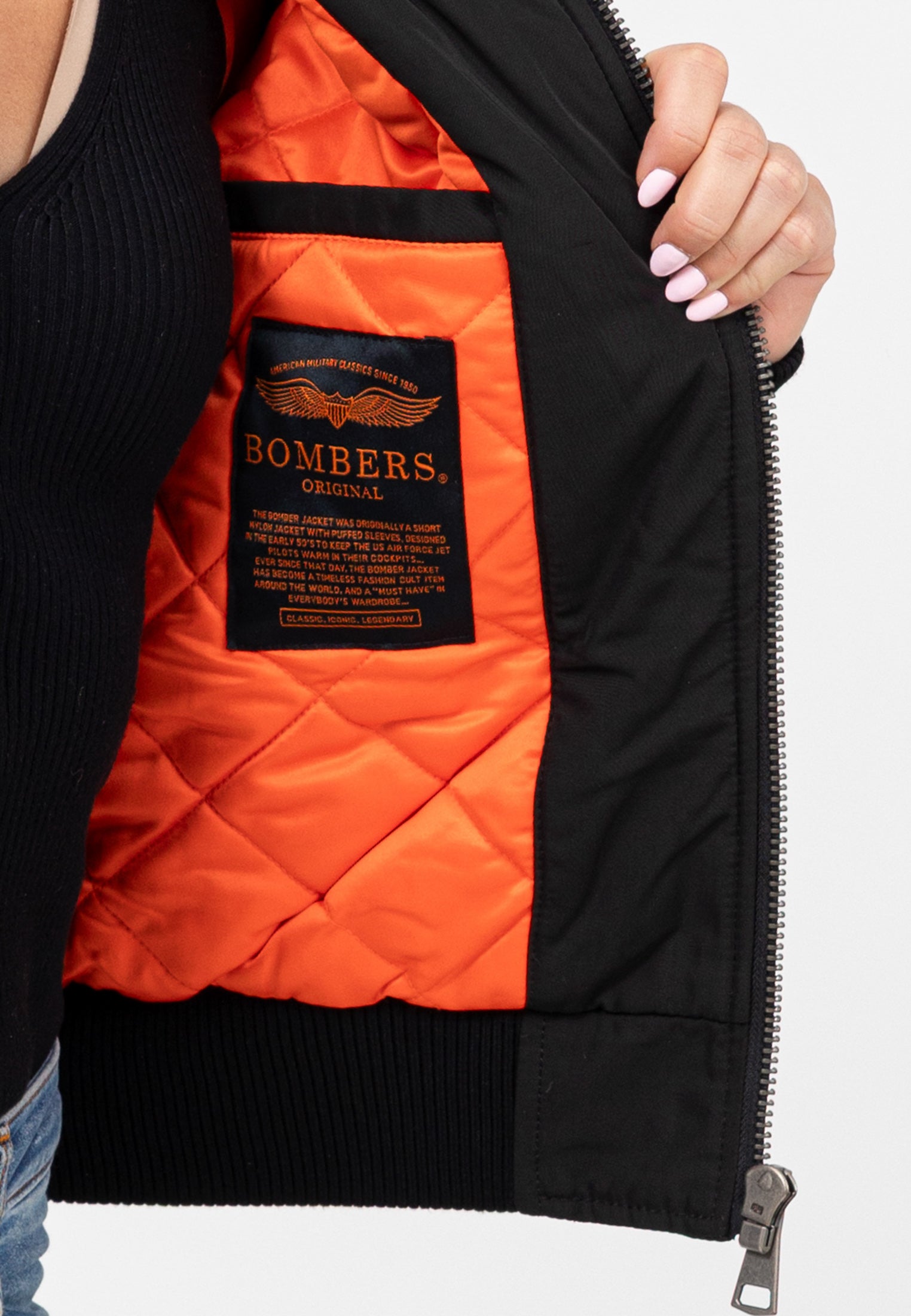Original-W in Black Vestes Bombers Original