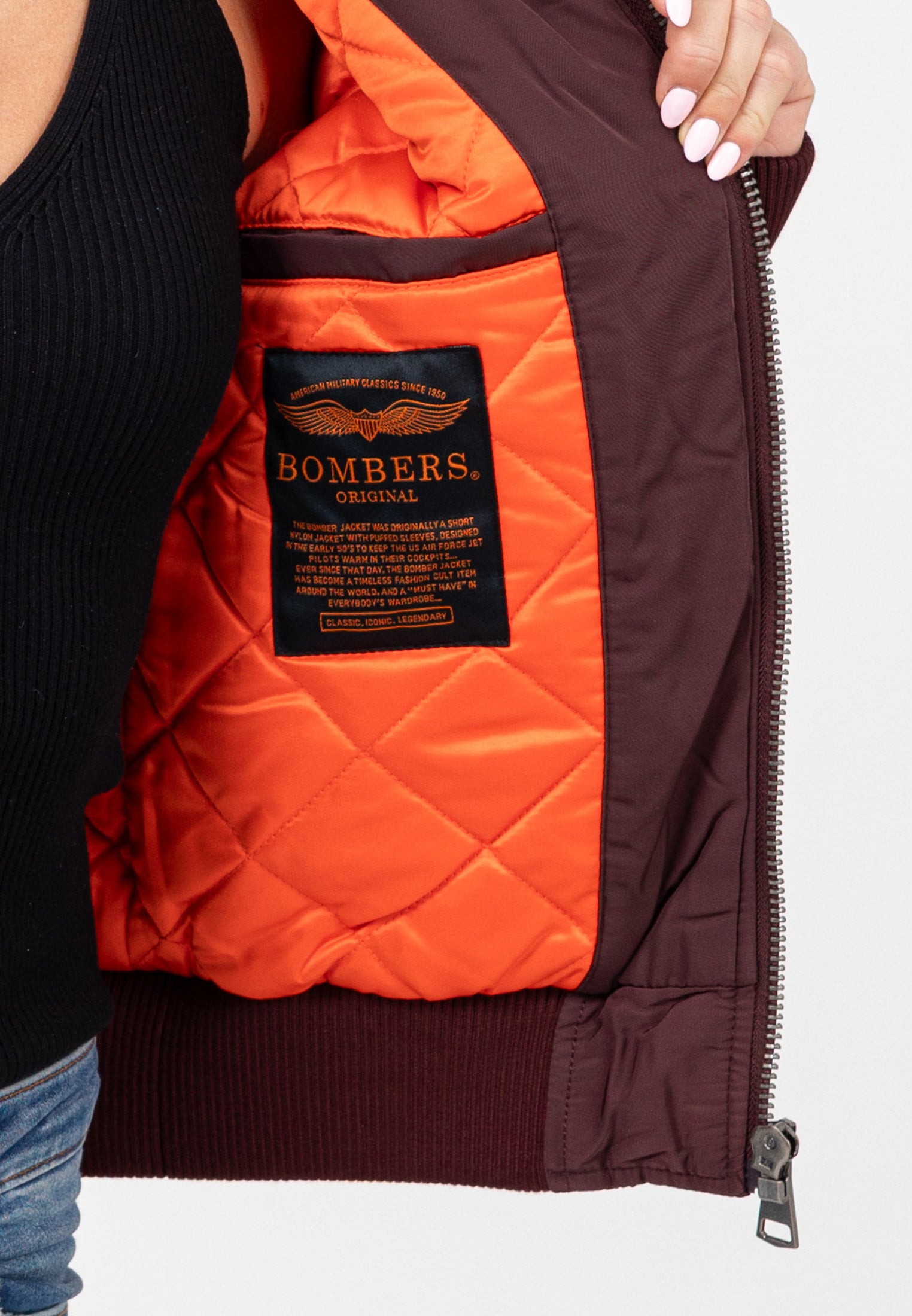 Original-W in Bourgogne Vestes Bombers Original