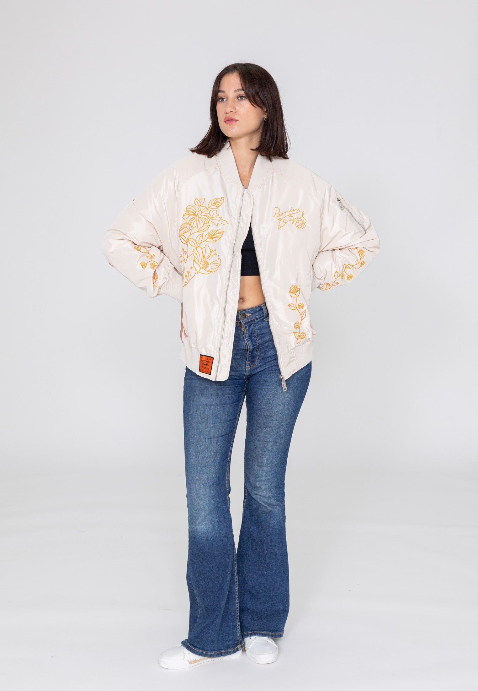 Veste Bomber Princess W dans Cream Vestes Bombers Original