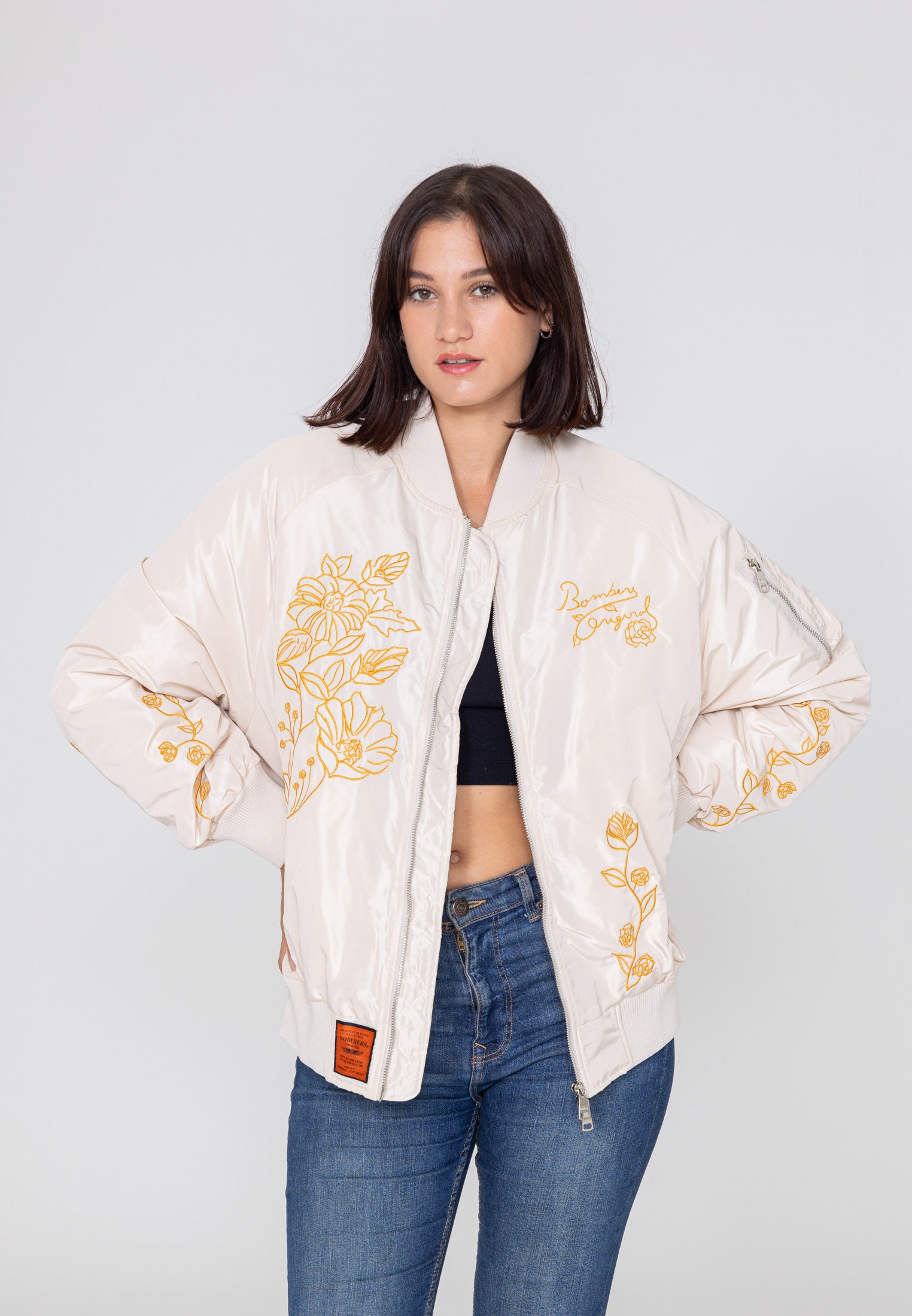 Veste Bomber Princess W dans Cream Vestes Bombers Original