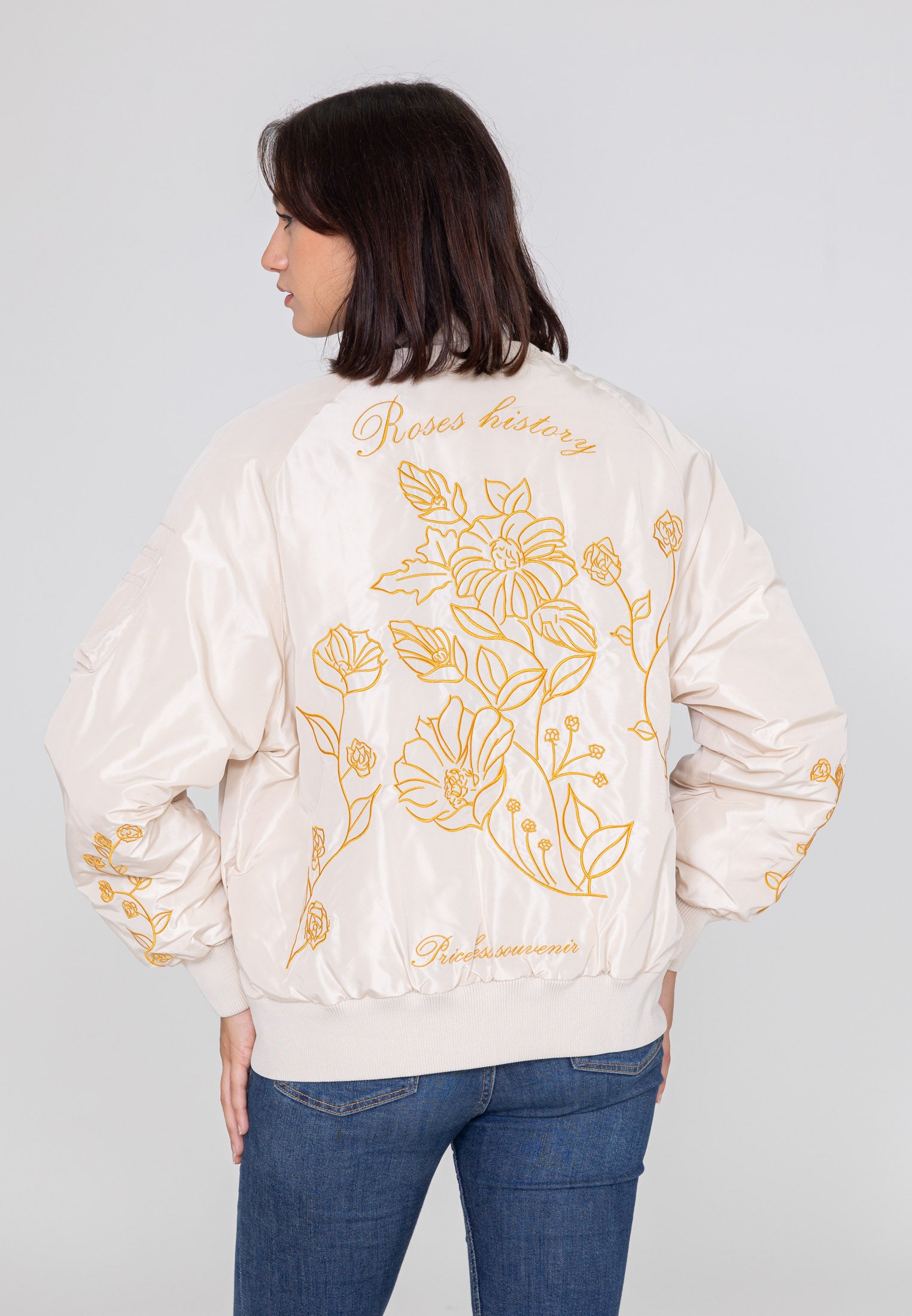 Veste Bomber Princess W dans Cream Vestes Bombers Original