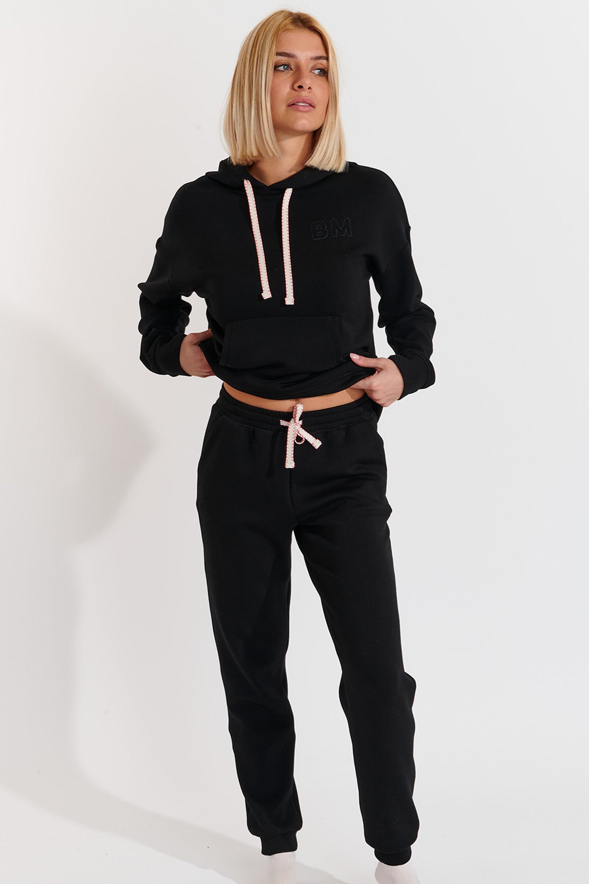 QUICK-BAYJOY Pantalon de jogging en Noir Banana Moon