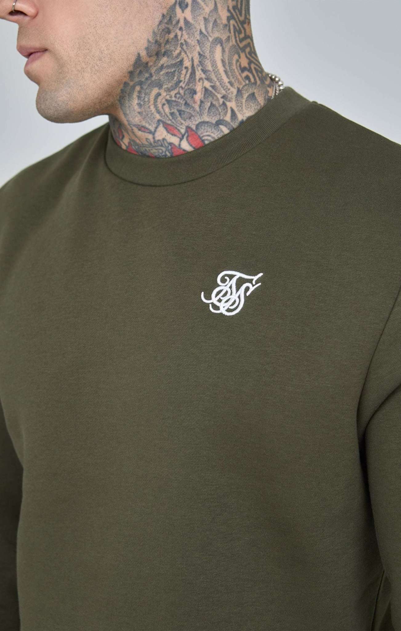 Sweat-shirt Essential kaki Sweatshirts SikSilk