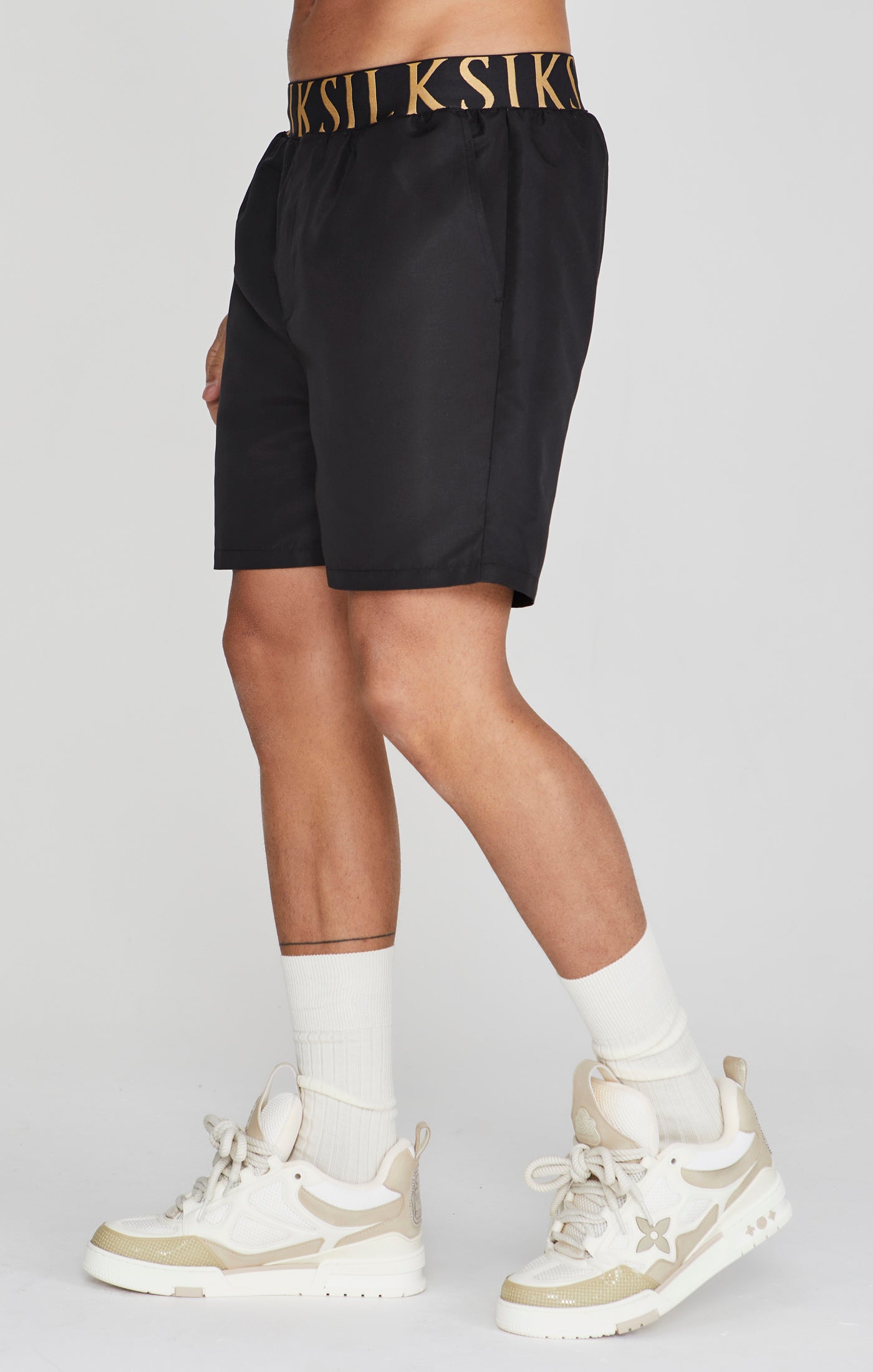 Swim Shorts in Black Pantalons de bain SikSilk