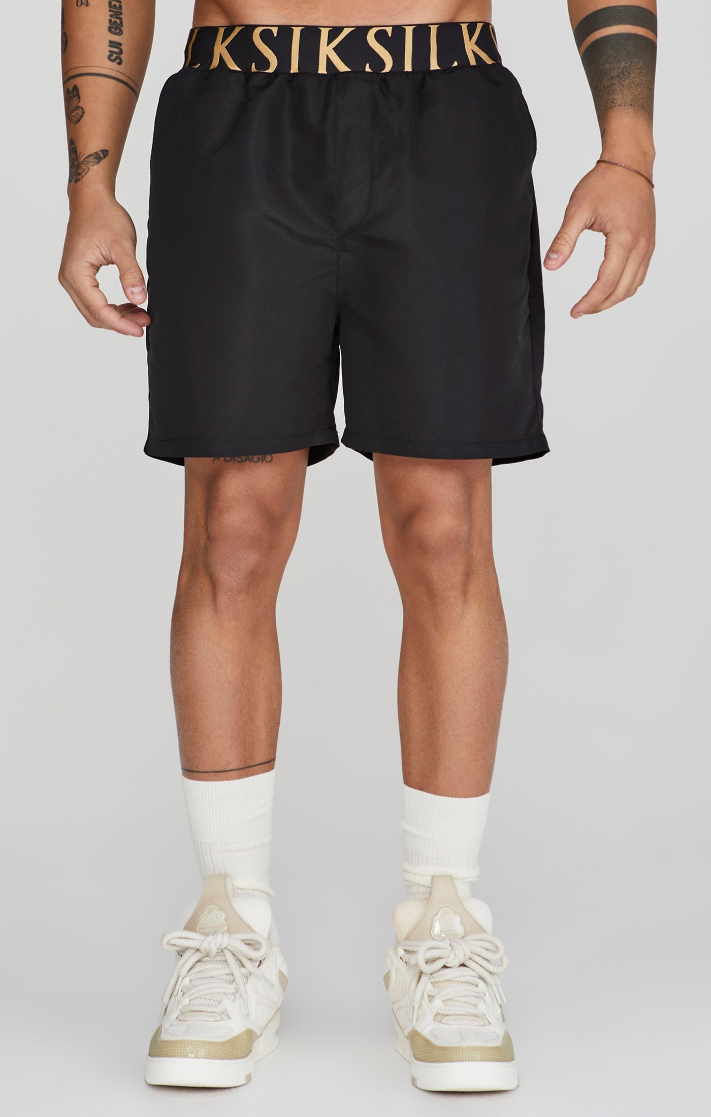 Swim Shorts in Black Pantalons de bain SikSilk