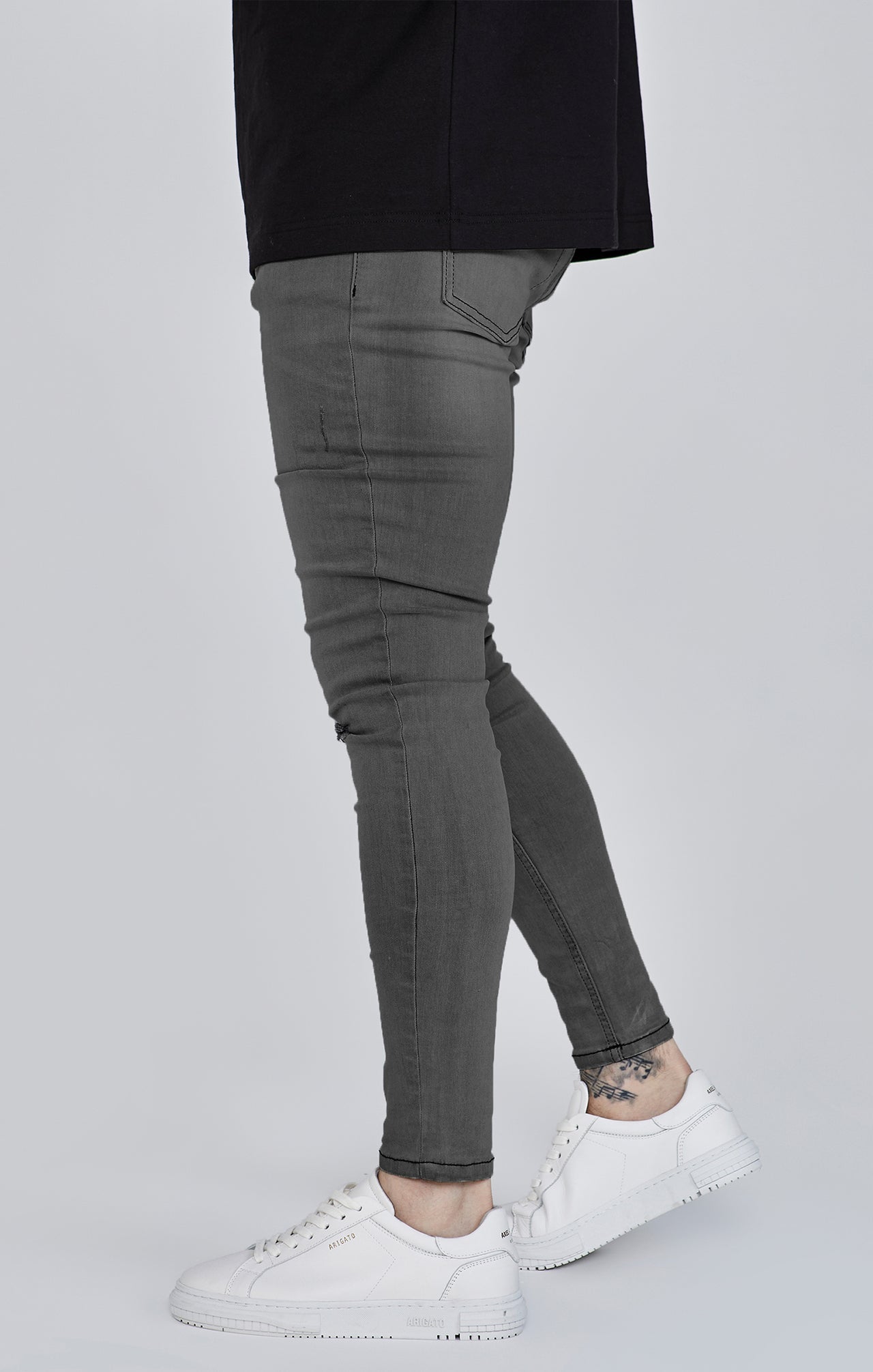 Jeans Distressed Skinny en Grey Jeans SikSilk