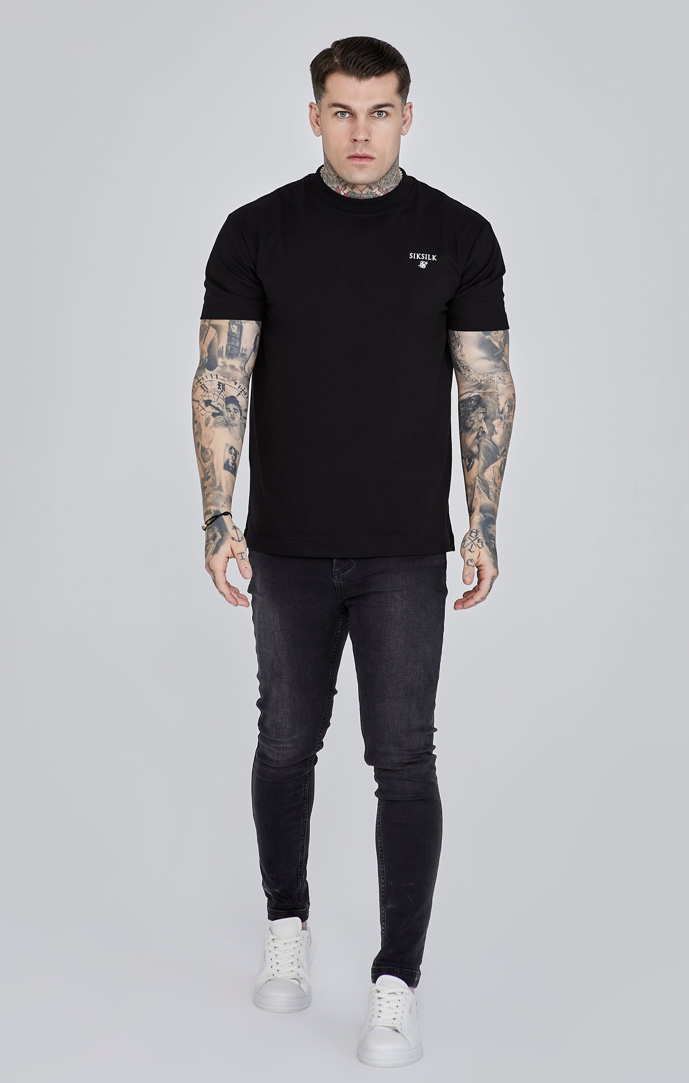 Jeans skinny en noir Jeans SikSilk