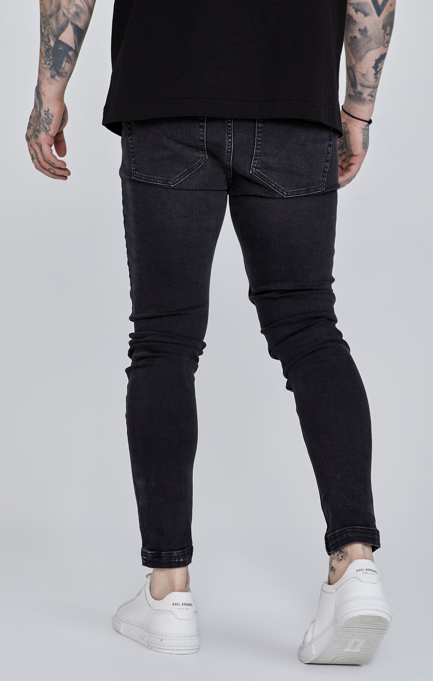 Jeans skinny en noir Jeans SikSilk
