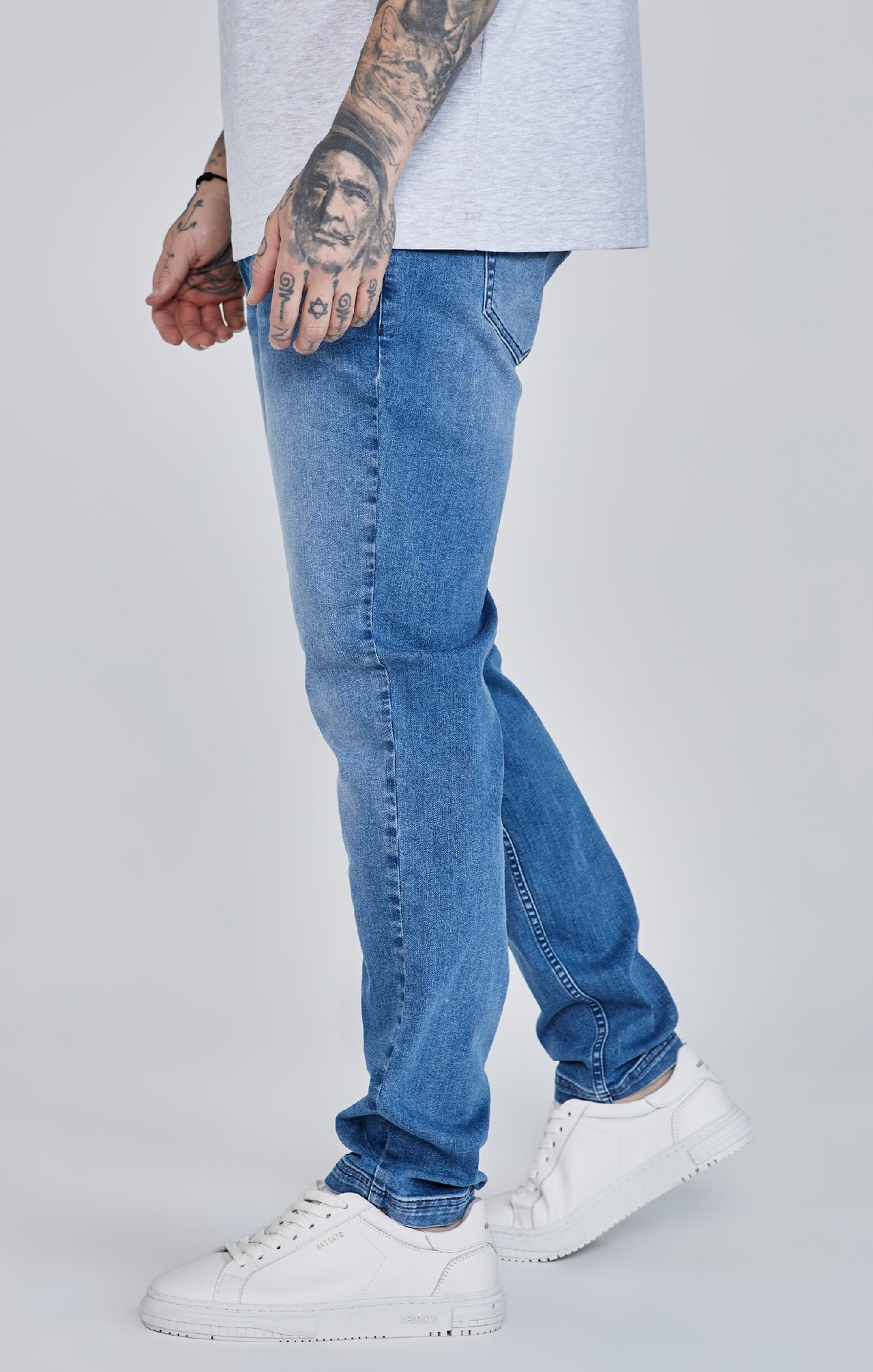 Jeans slim fit en bleu Jeans SikSilk