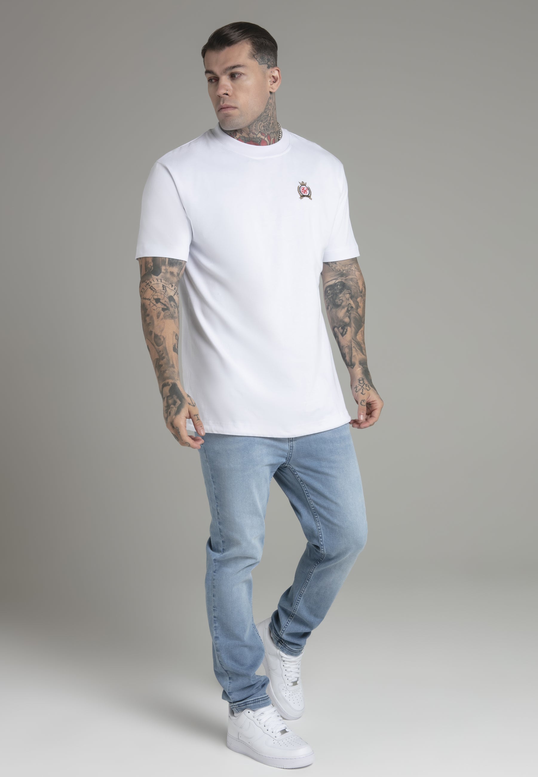 T-shirt oversized en blanc T-shirts SikSilk