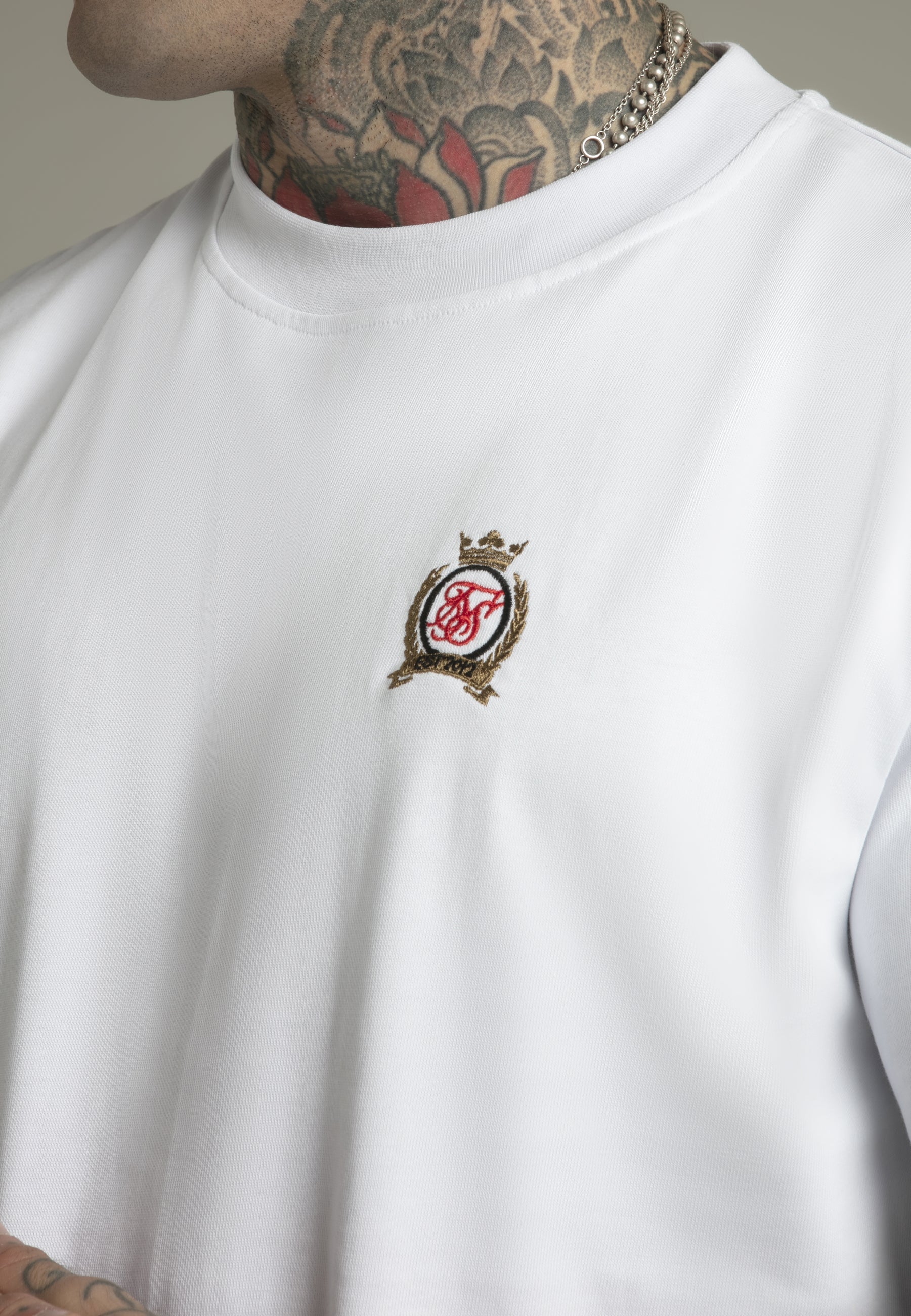 T-shirt oversized en blanc T-shirts SikSilk