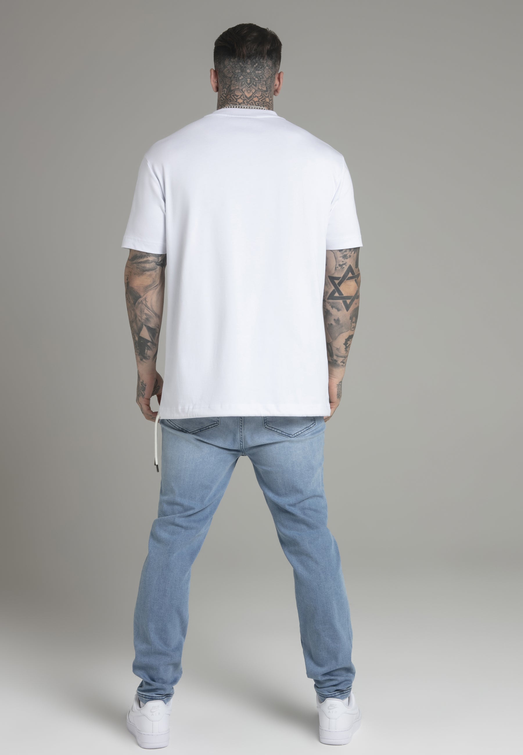T-shirt oversized en blanc T-shirts SikSilk