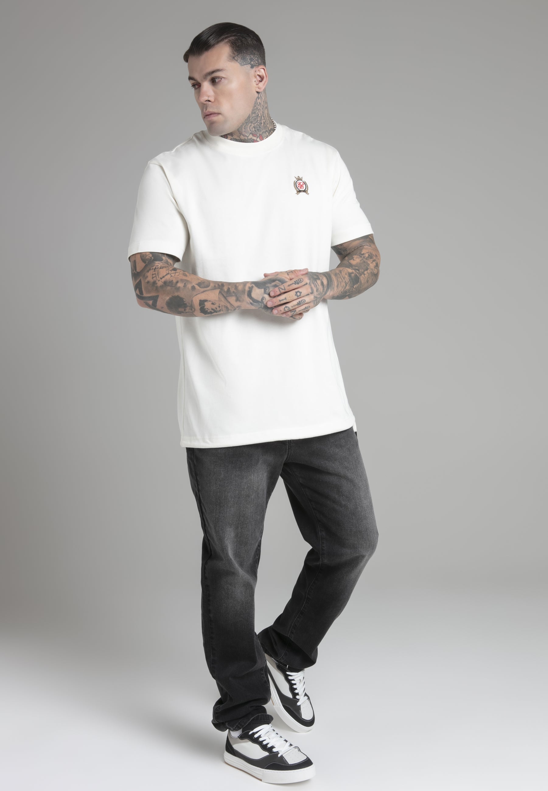 T-shirt oversized en écru T-shirts SikSilk