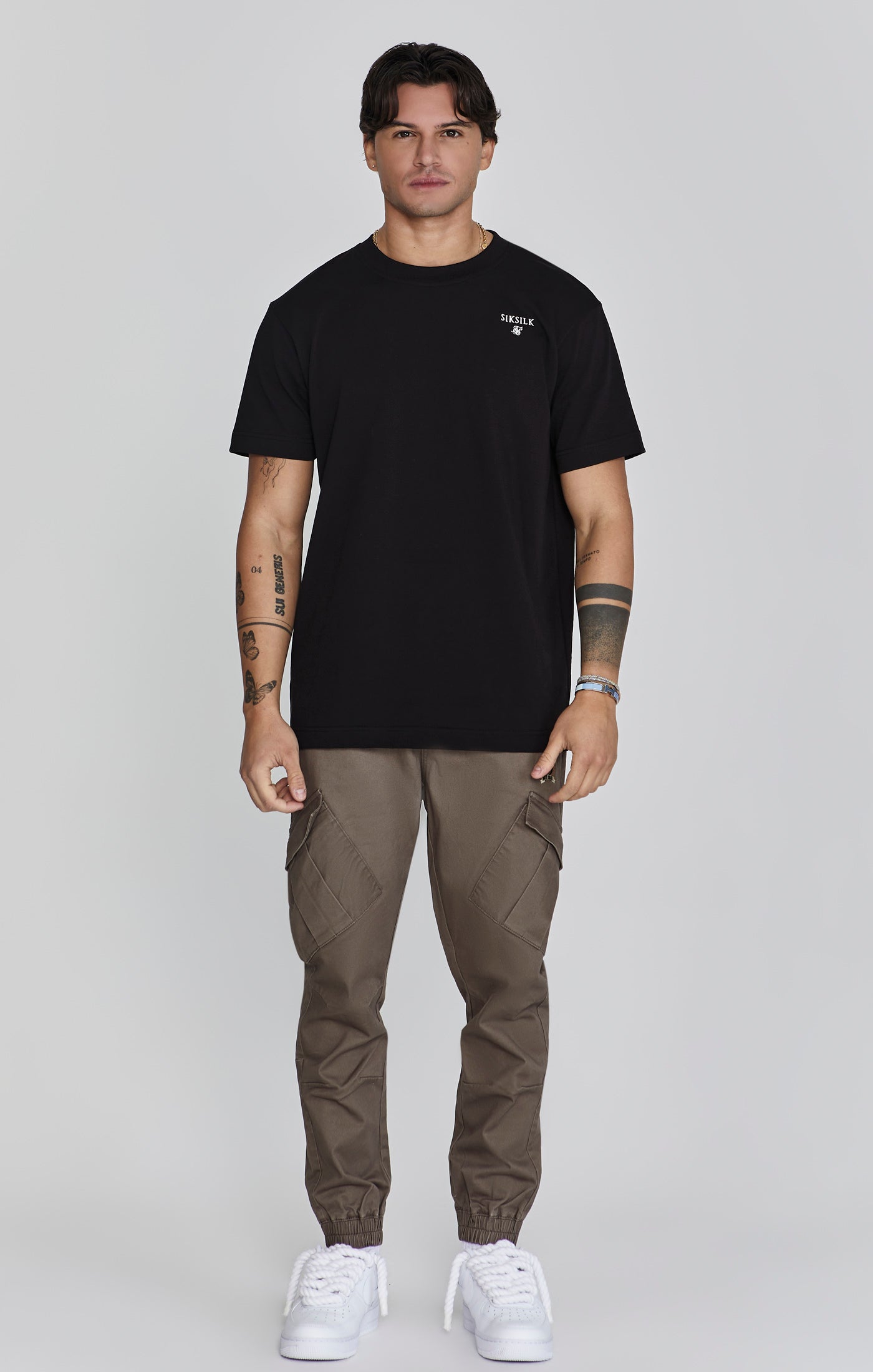 Cargo Pants in Brown Pantalons SikSilk