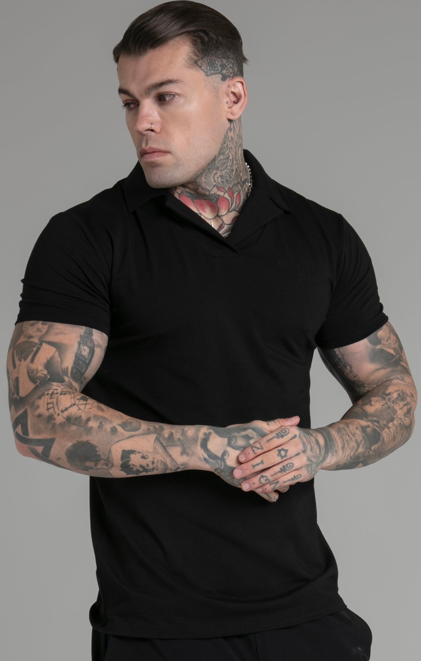 Polo Smart Revere en noir Polos SikSilk