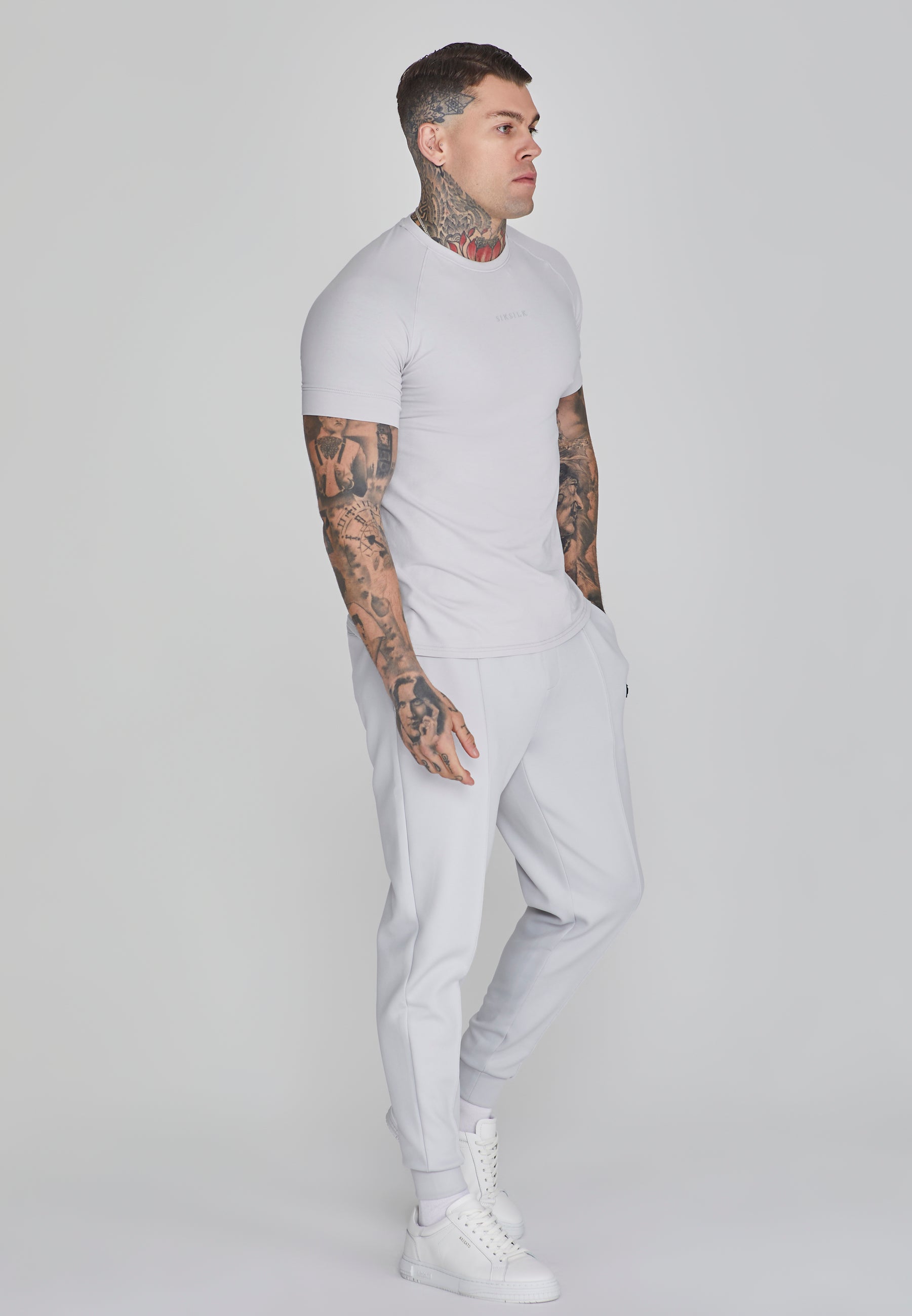 T-shirt Smart en gris clair T-shirts SikSilk