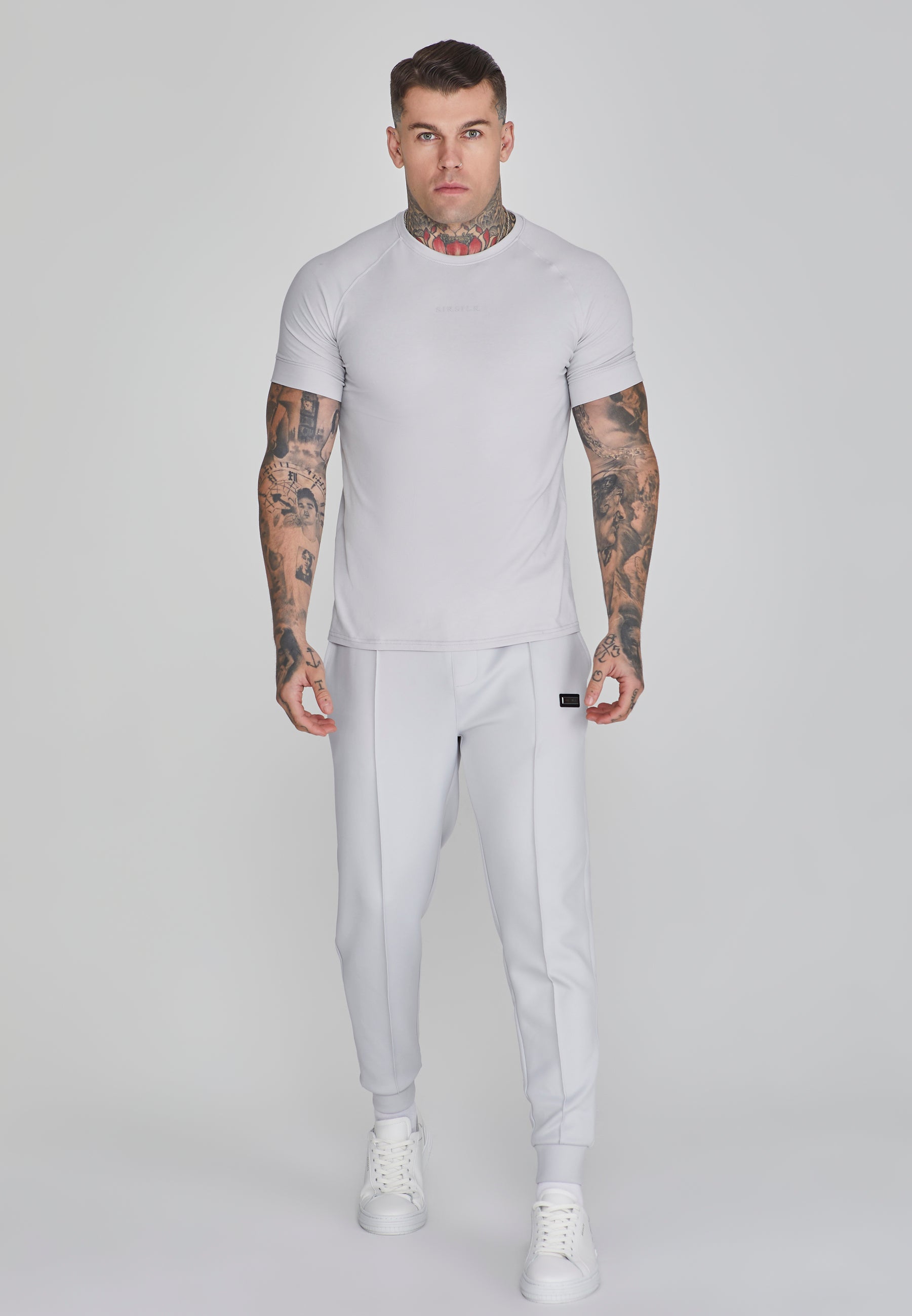 T-shirt Smart en gris clair T-shirts SikSilk