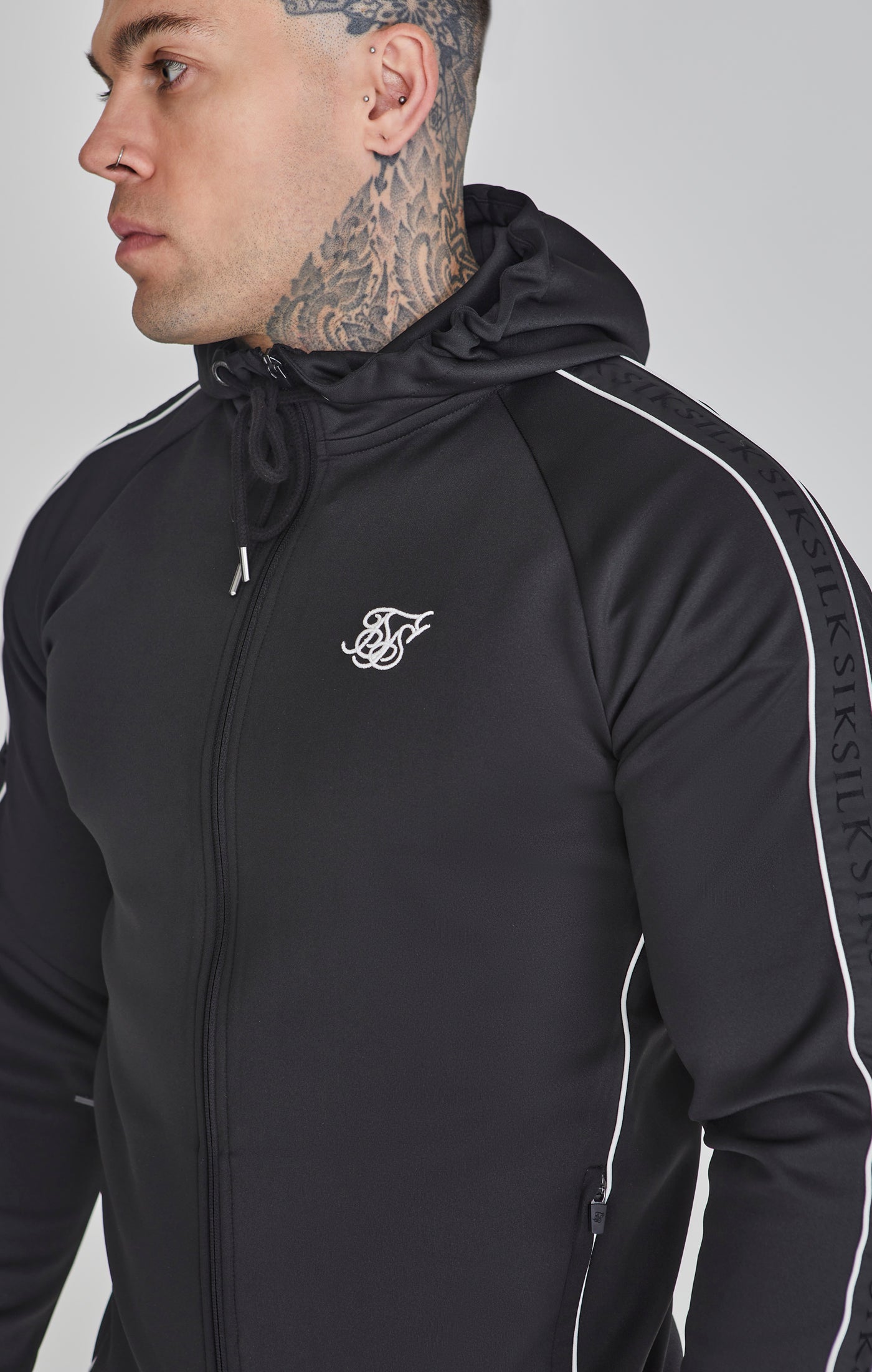 Ensemble Hoodie et Joggers en Noir Sets SikSilk