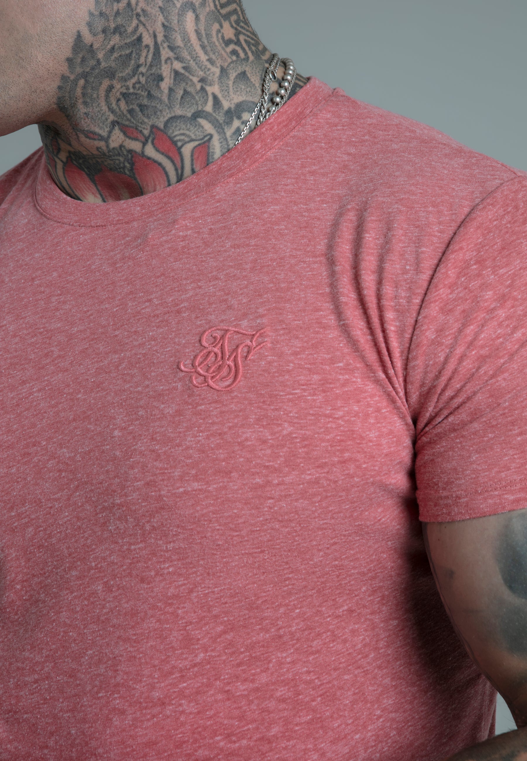 Marl T-shirt orange T-shirts SikSilk