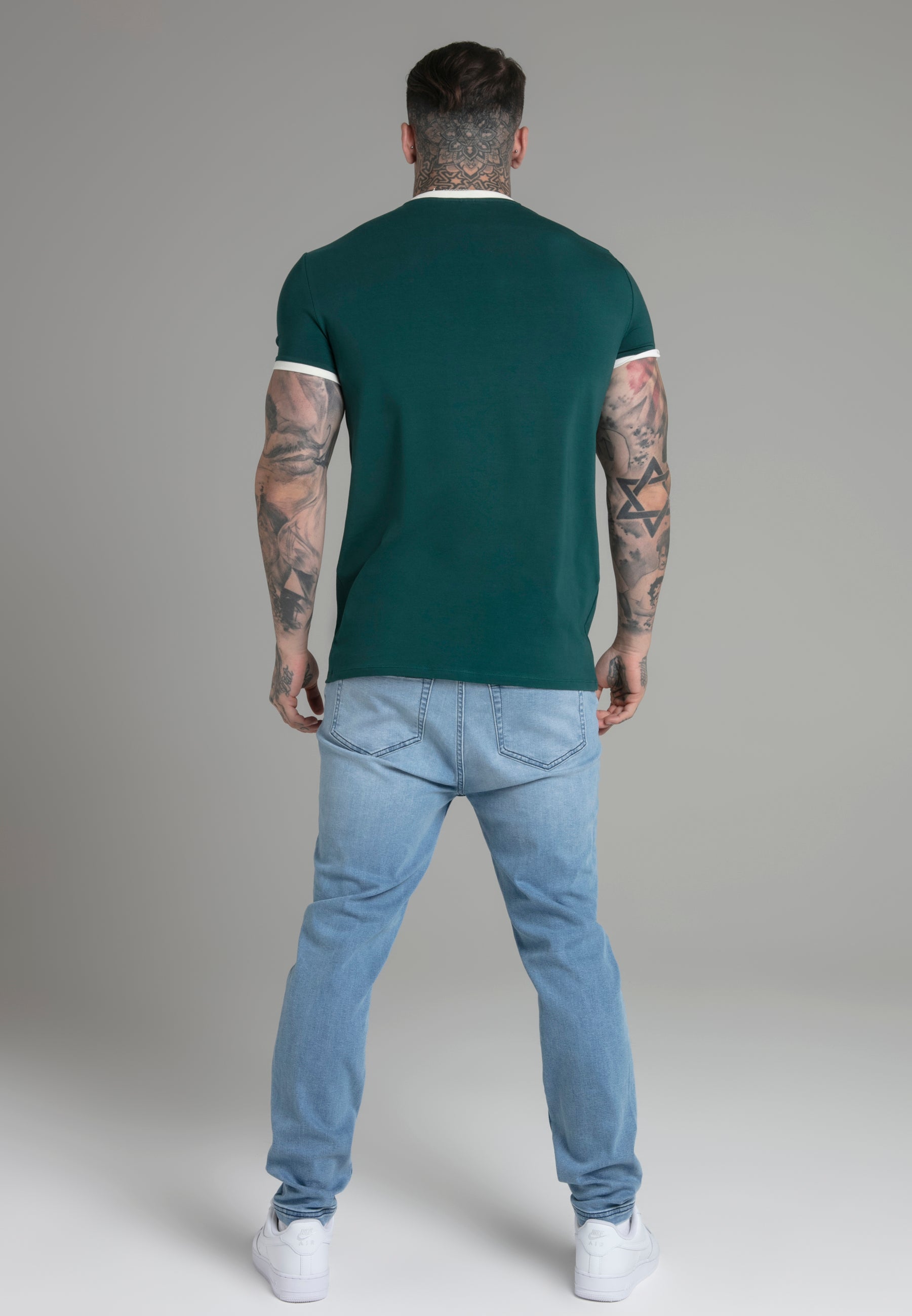 T-shirt Ringer in Green T-shirts SikSilk