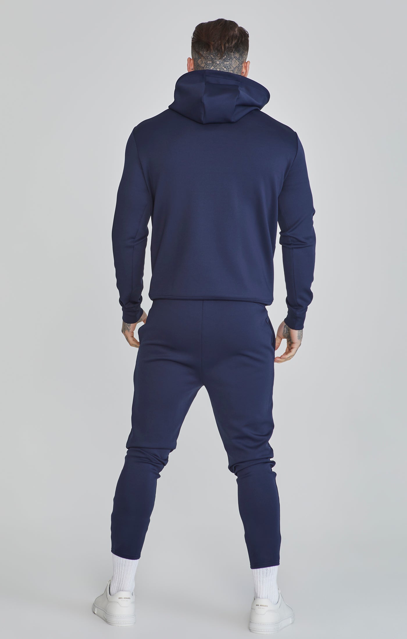 Essentials Poly Joggers en Navy Pantalon SikSilk