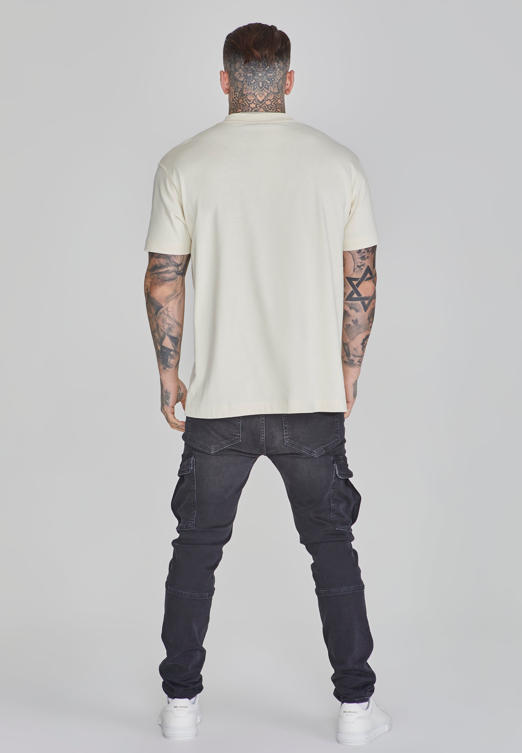 T-shirt oversized beige T-shirts SikSilk