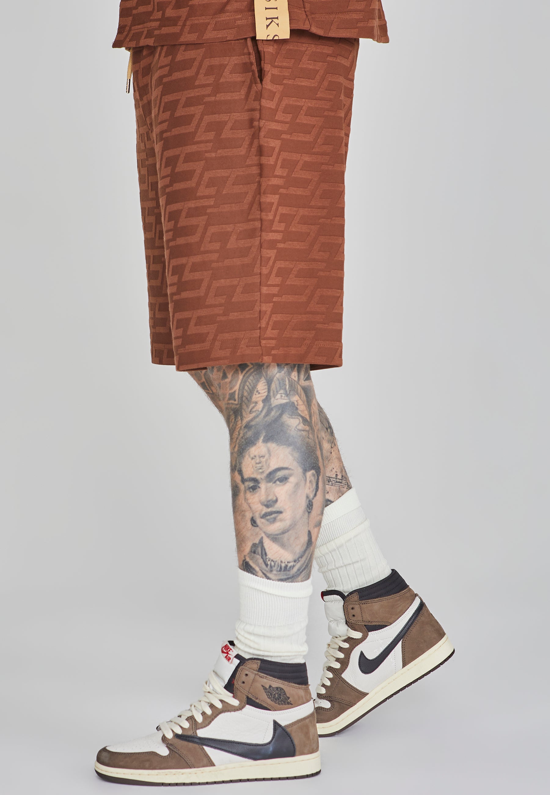 Short de serviette en marron Shorts SikSilk