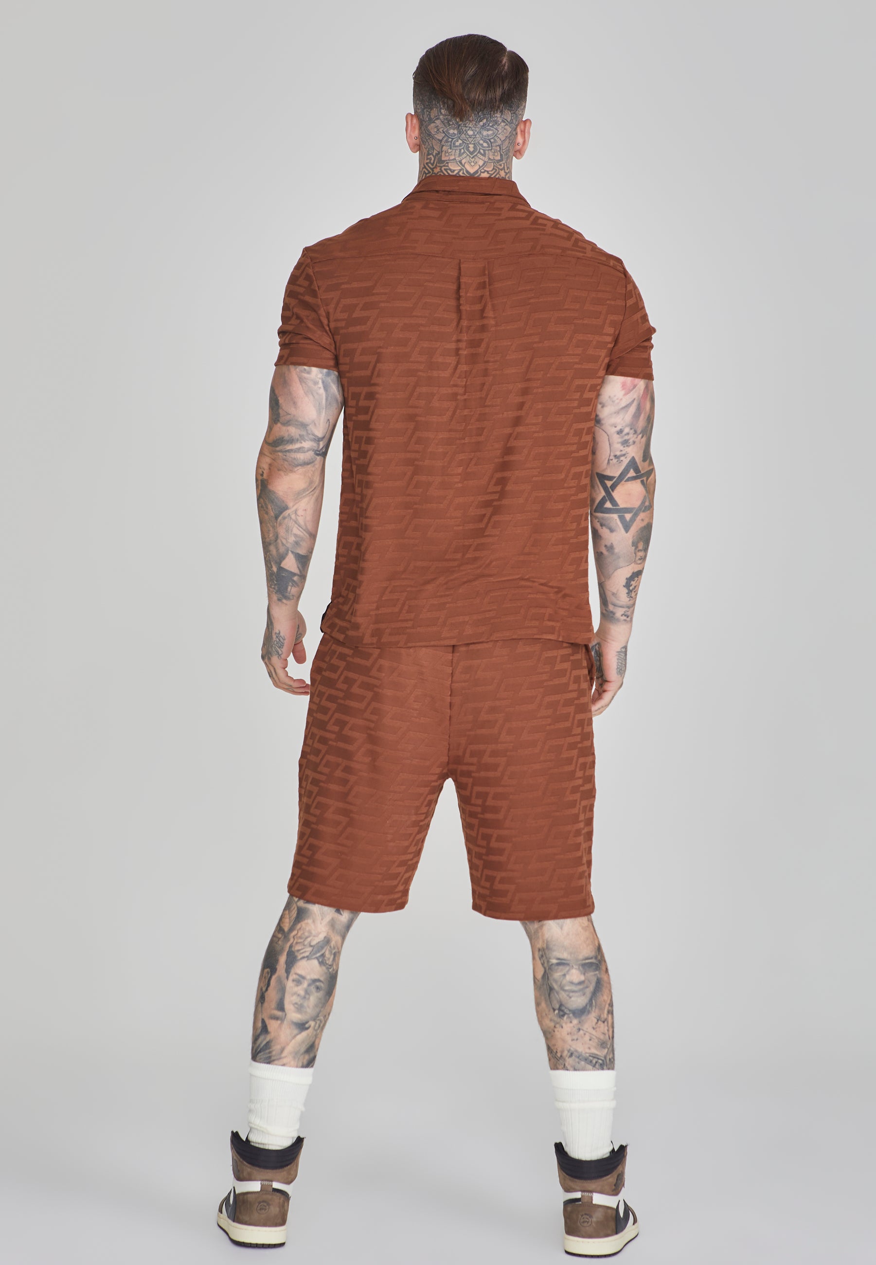 Short de serviette en marron Shorts SikSilk