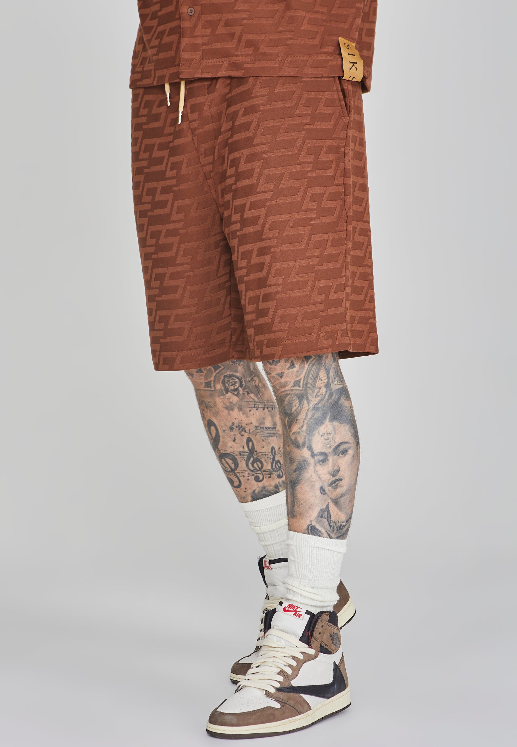 Short de serviette en marron Shorts SikSilk