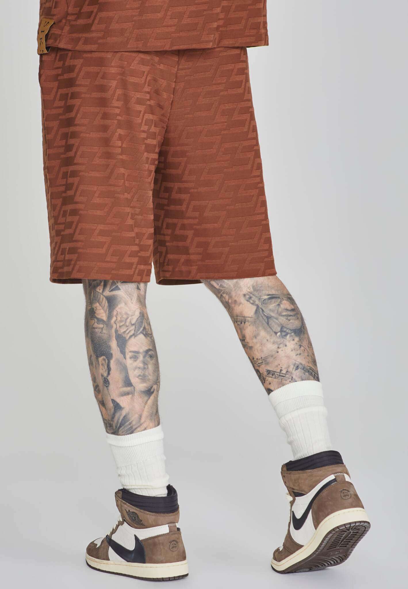 Short de serviette en marron Shorts SikSilk