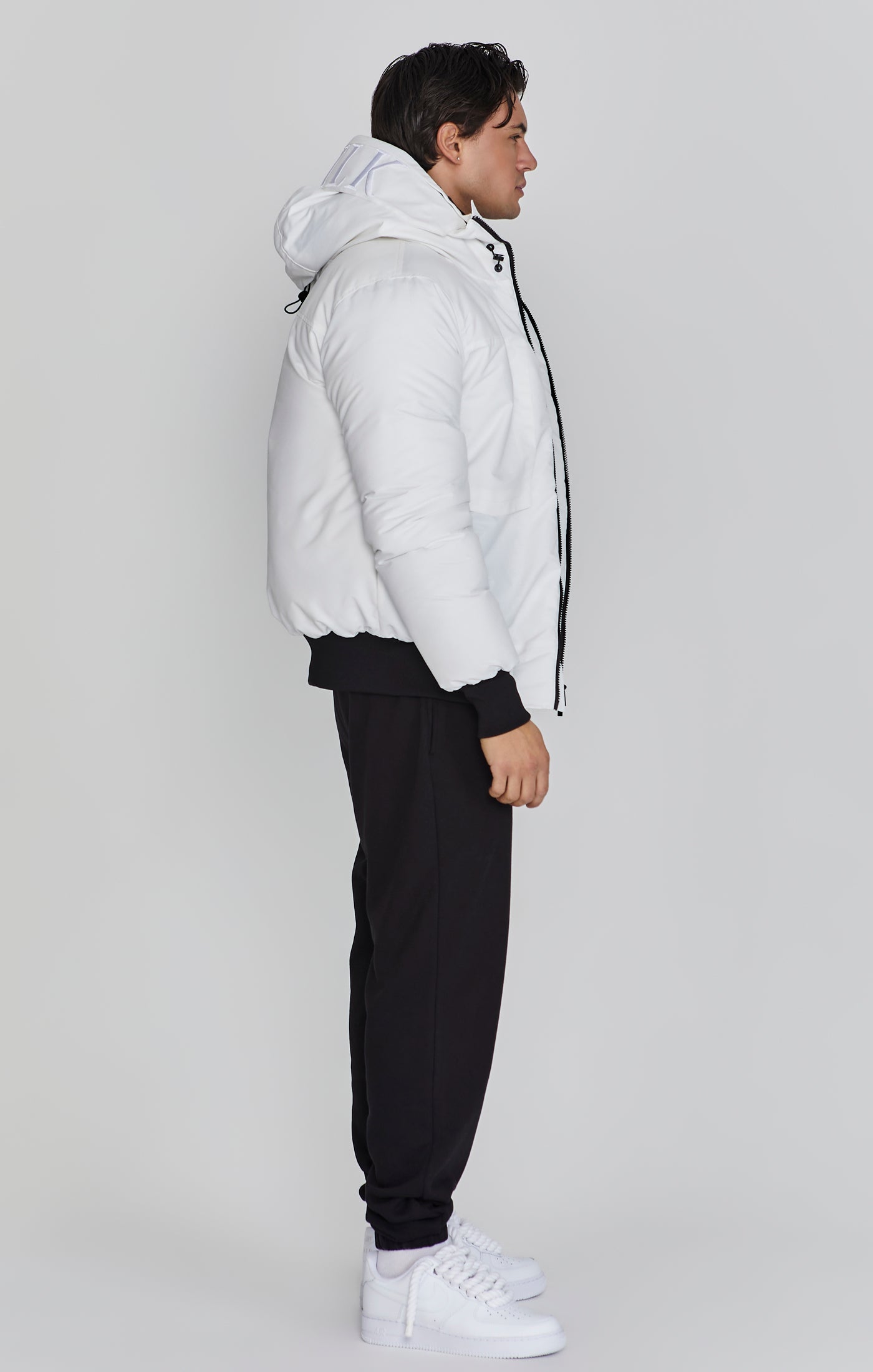 Bomber Jacket à Blanc Vestes SikSilk